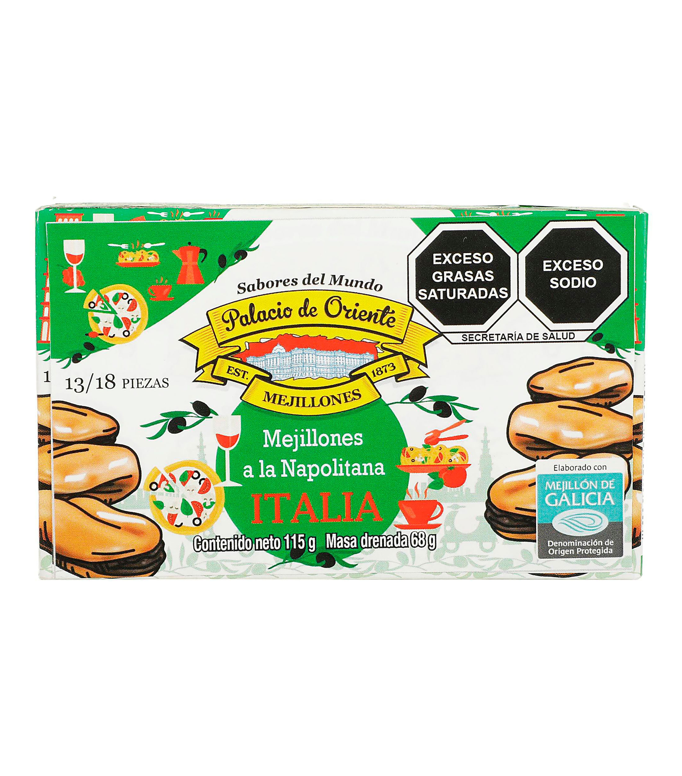 Mejillones a la napolitana "Italia", 115 g