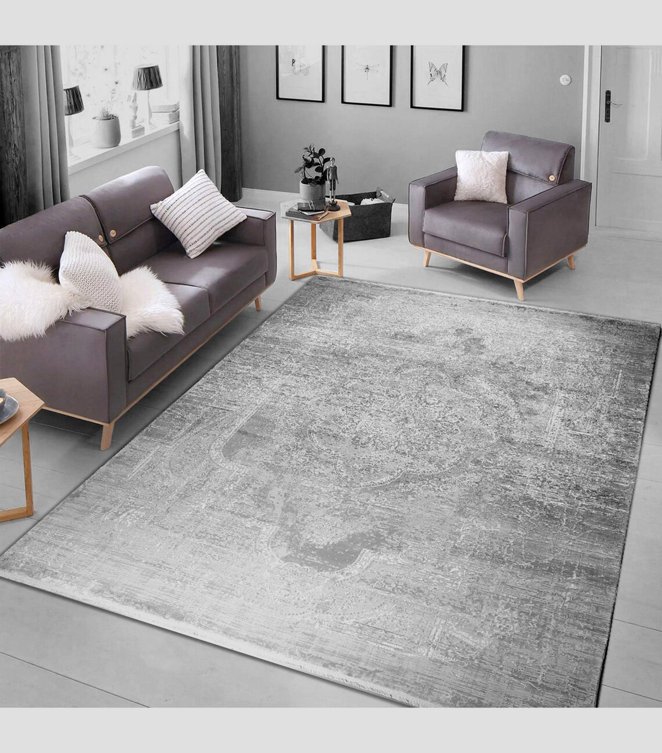 Tapete decorativo Gloria en viscosa y acrílico 200x290cm
