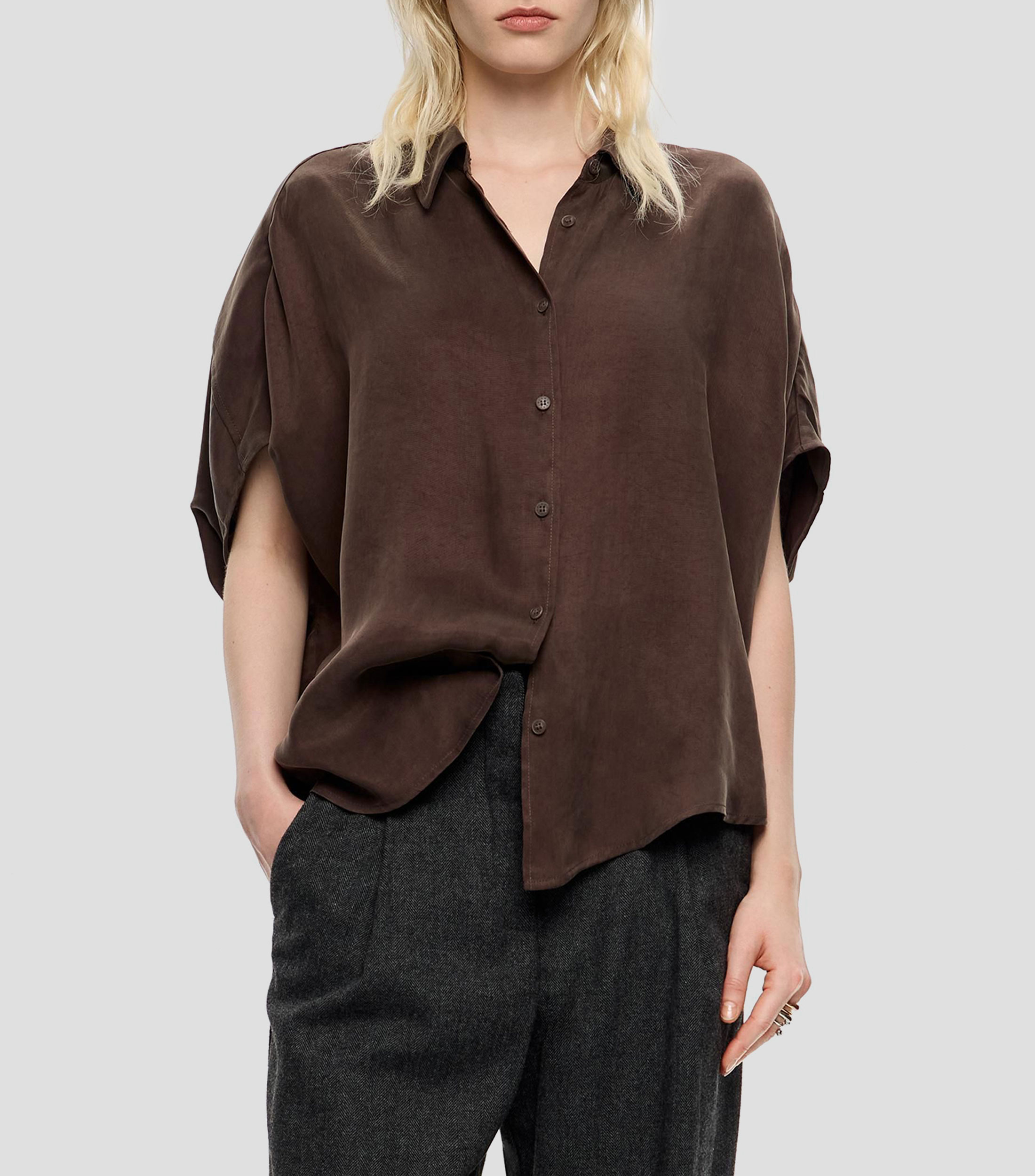 Camisa capa fluida Mujer