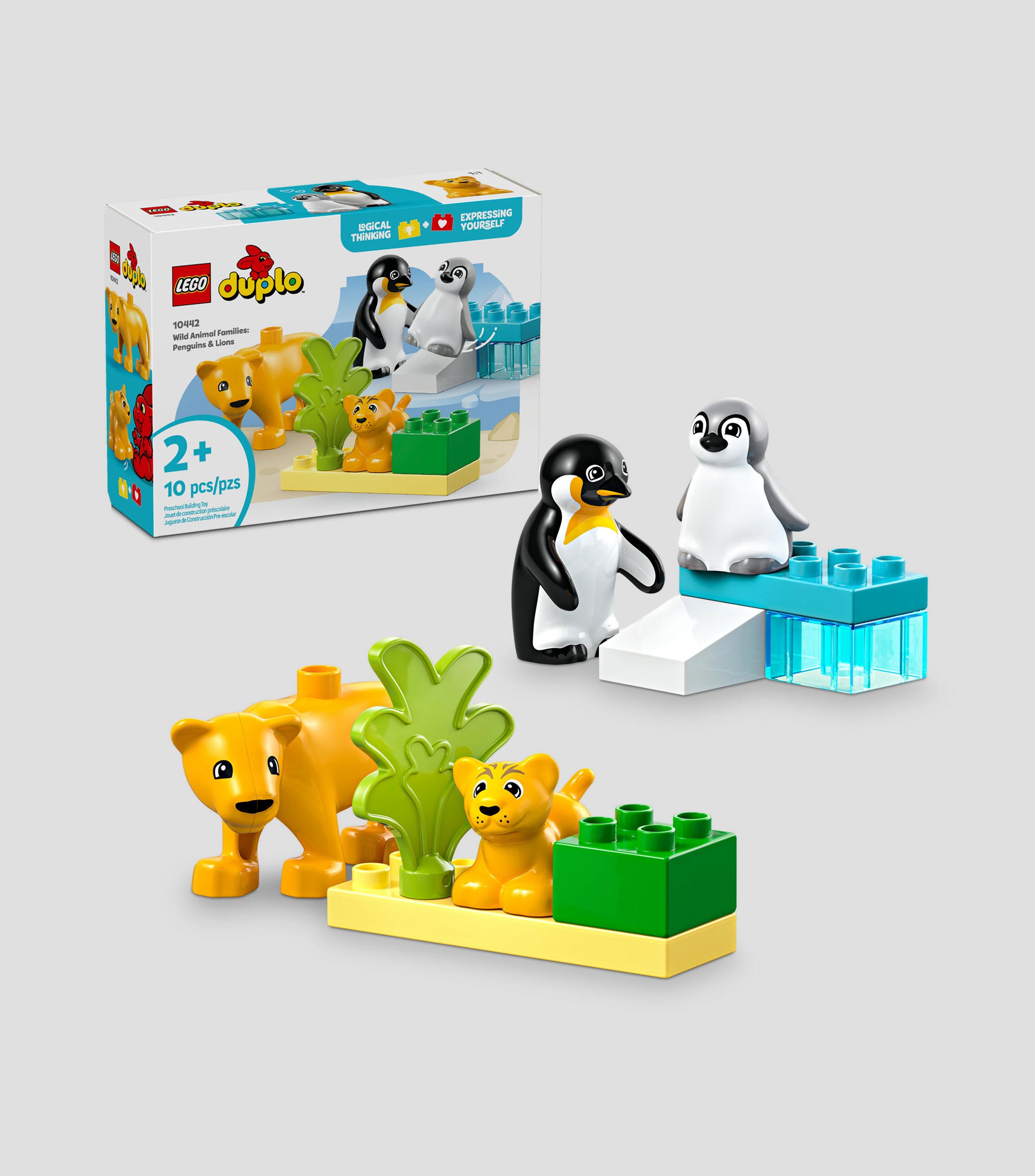 Lego Duplo Mi Pueblo Familias de la Fauna Salvaje Pingüinos y Leones 10442