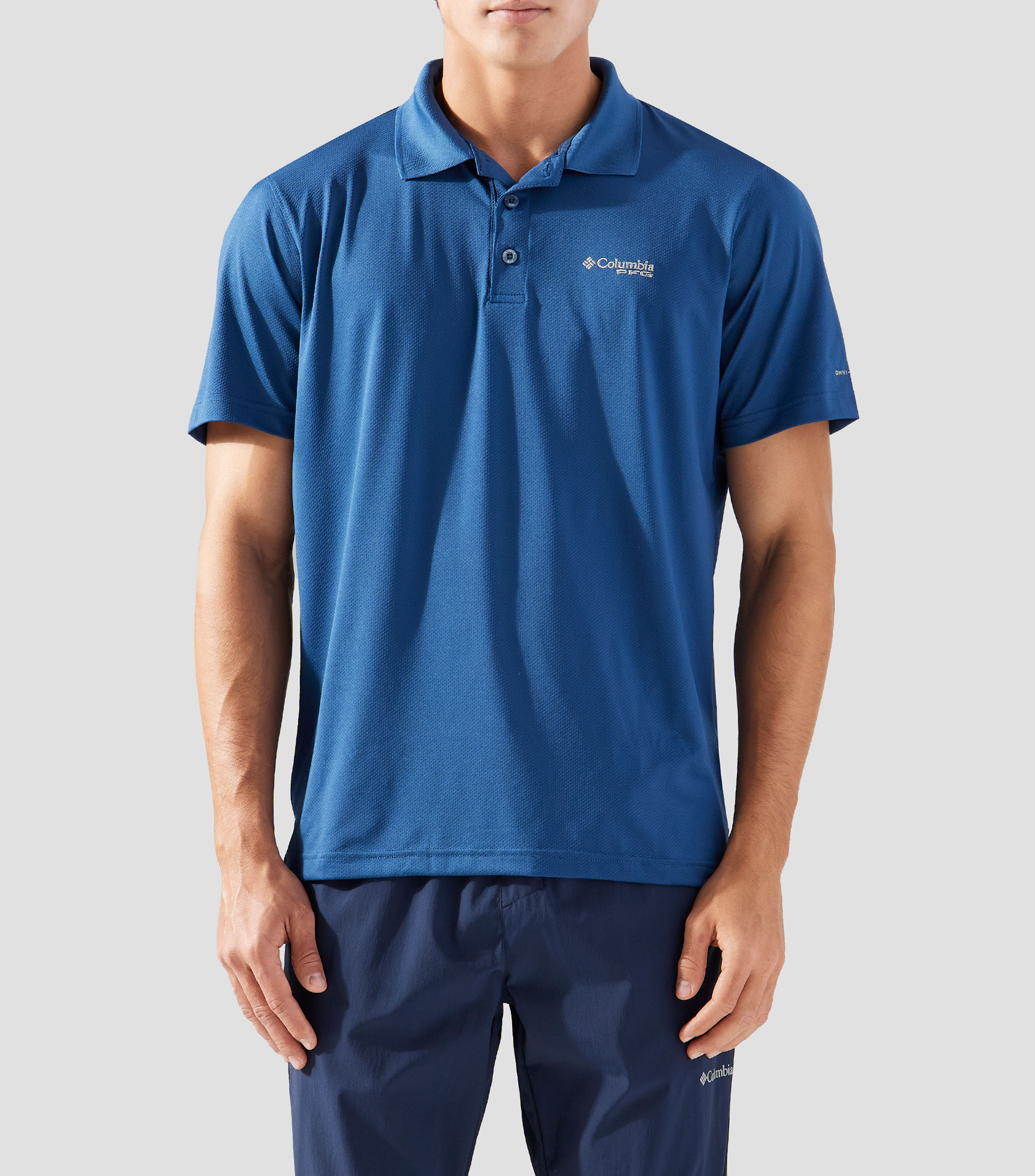 Playera tipo polo deportiva de manga corta Hombre