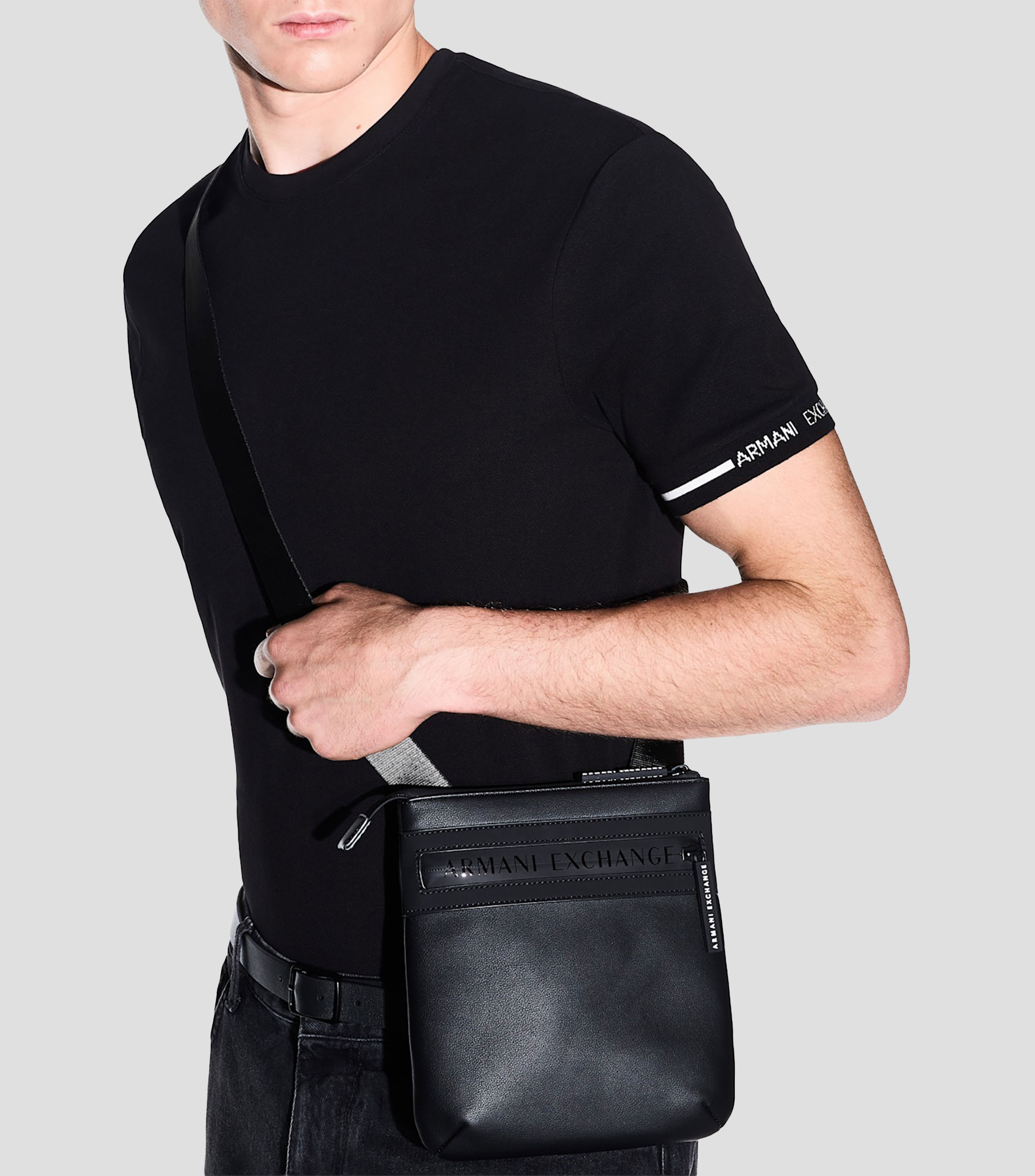 Bolso Crossbody lisa Hombre