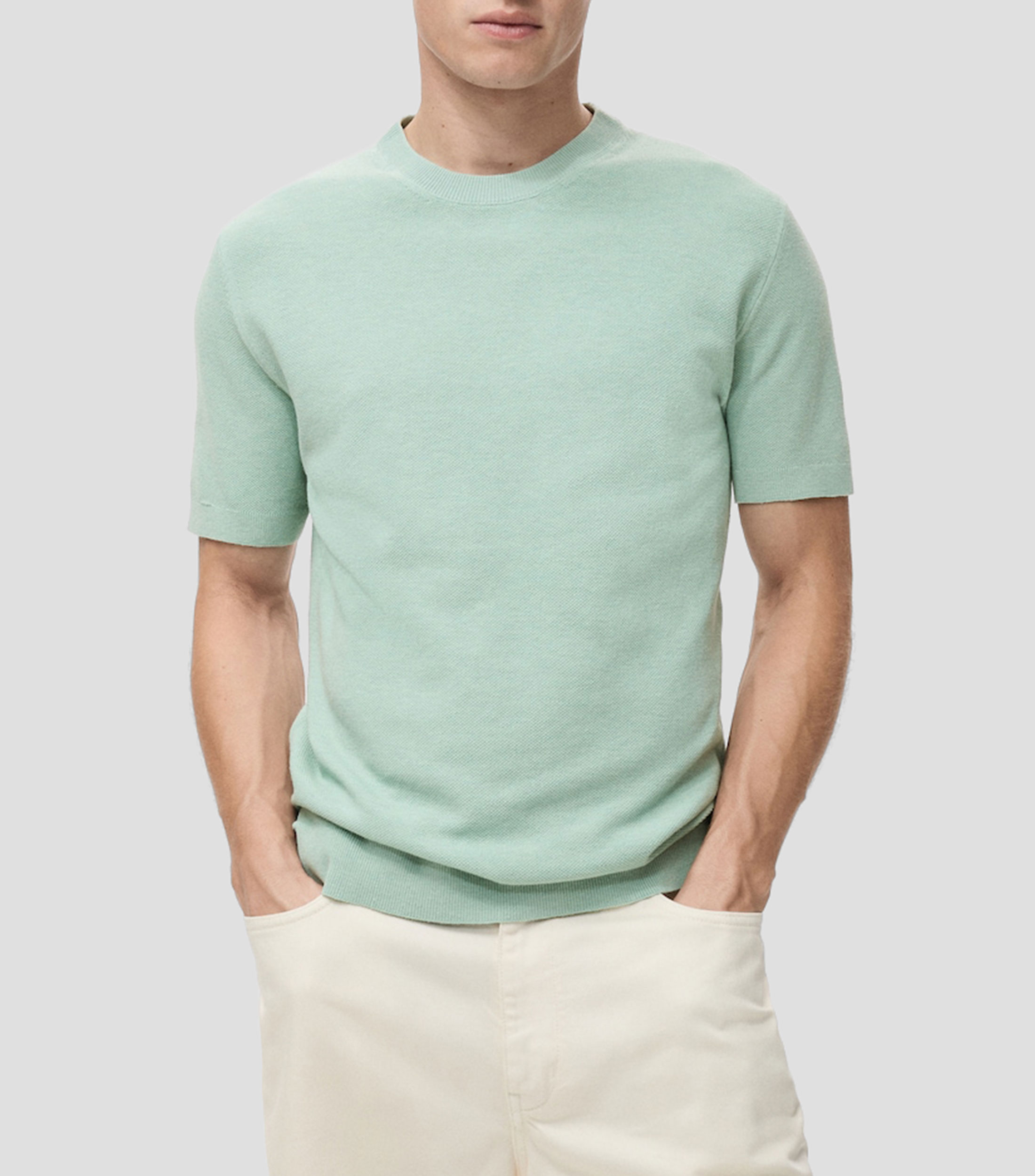 Playera cuello redondo manga corta Hombre
