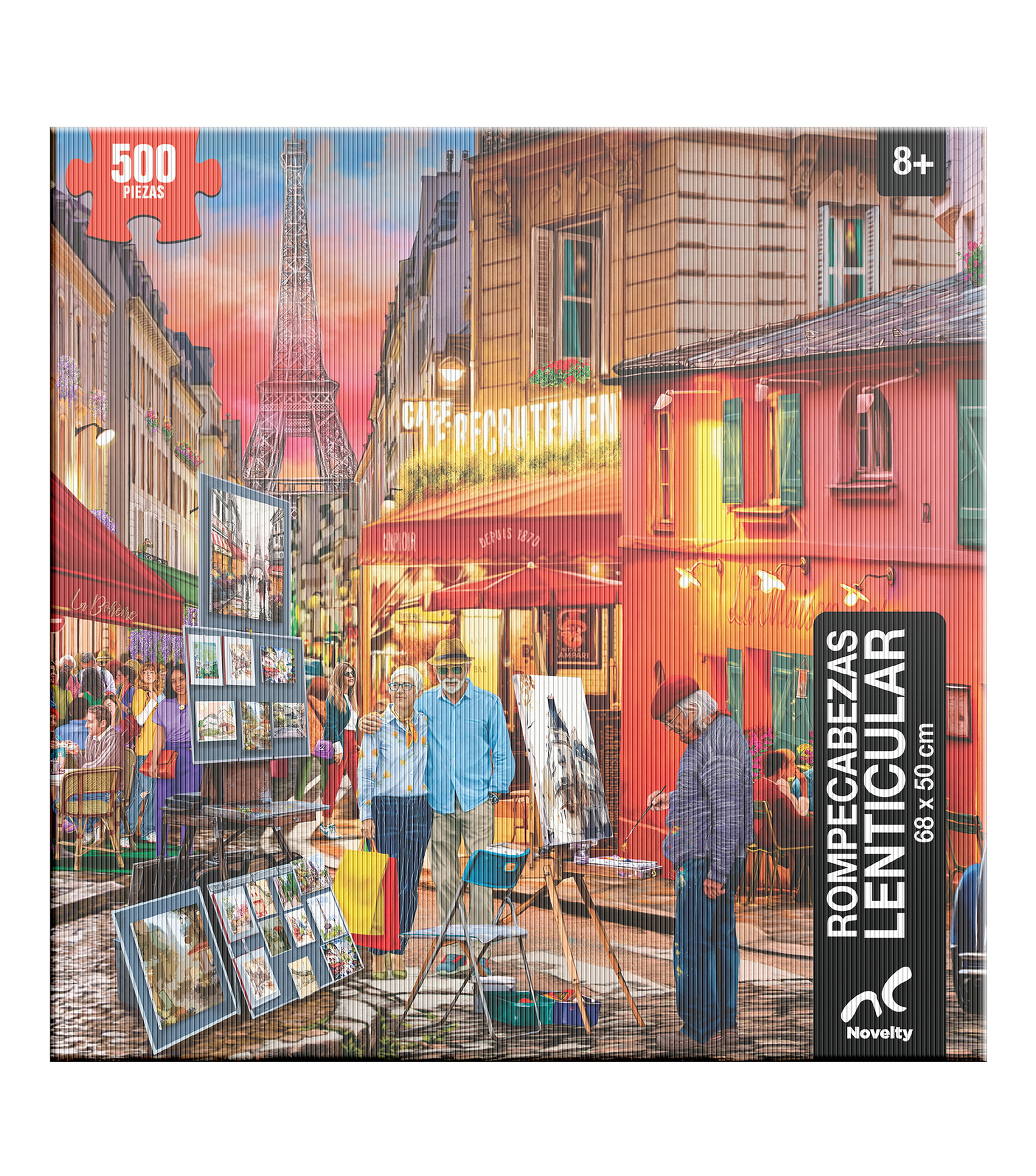 Rompecabezas Lenticular Paris, 500 piezas