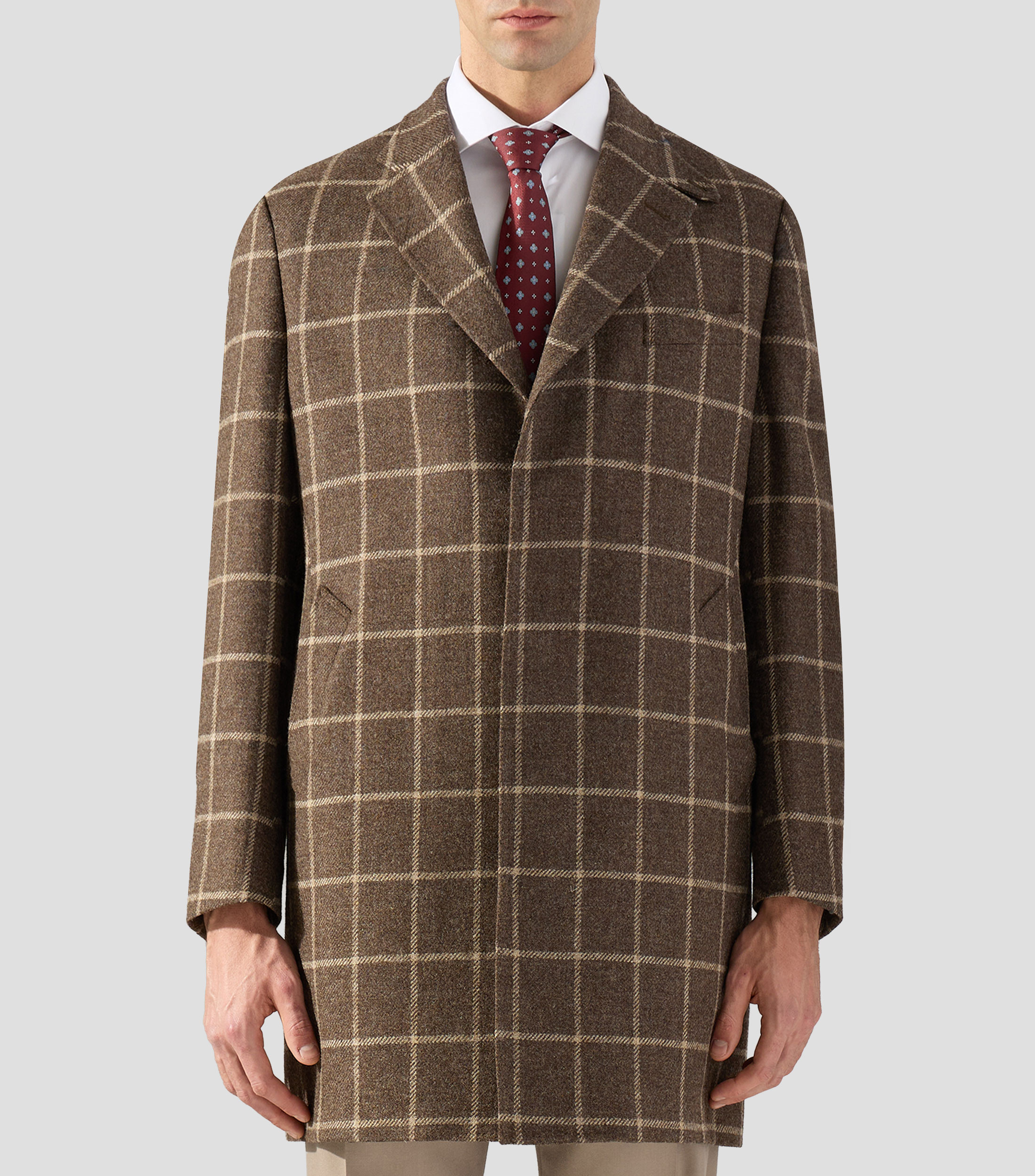 Abrigo largo con botones Hombre