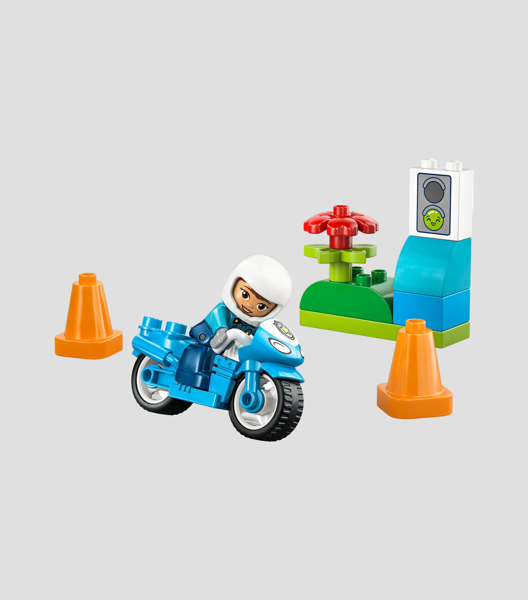 Lego Duplo Moto de Policía Azul