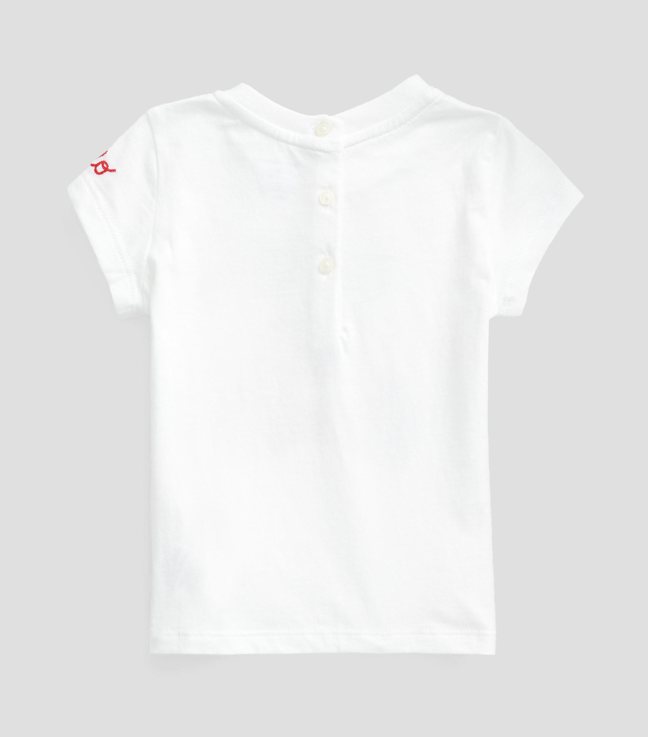 Playera de cuello redondo con manga corta estampada Bebé