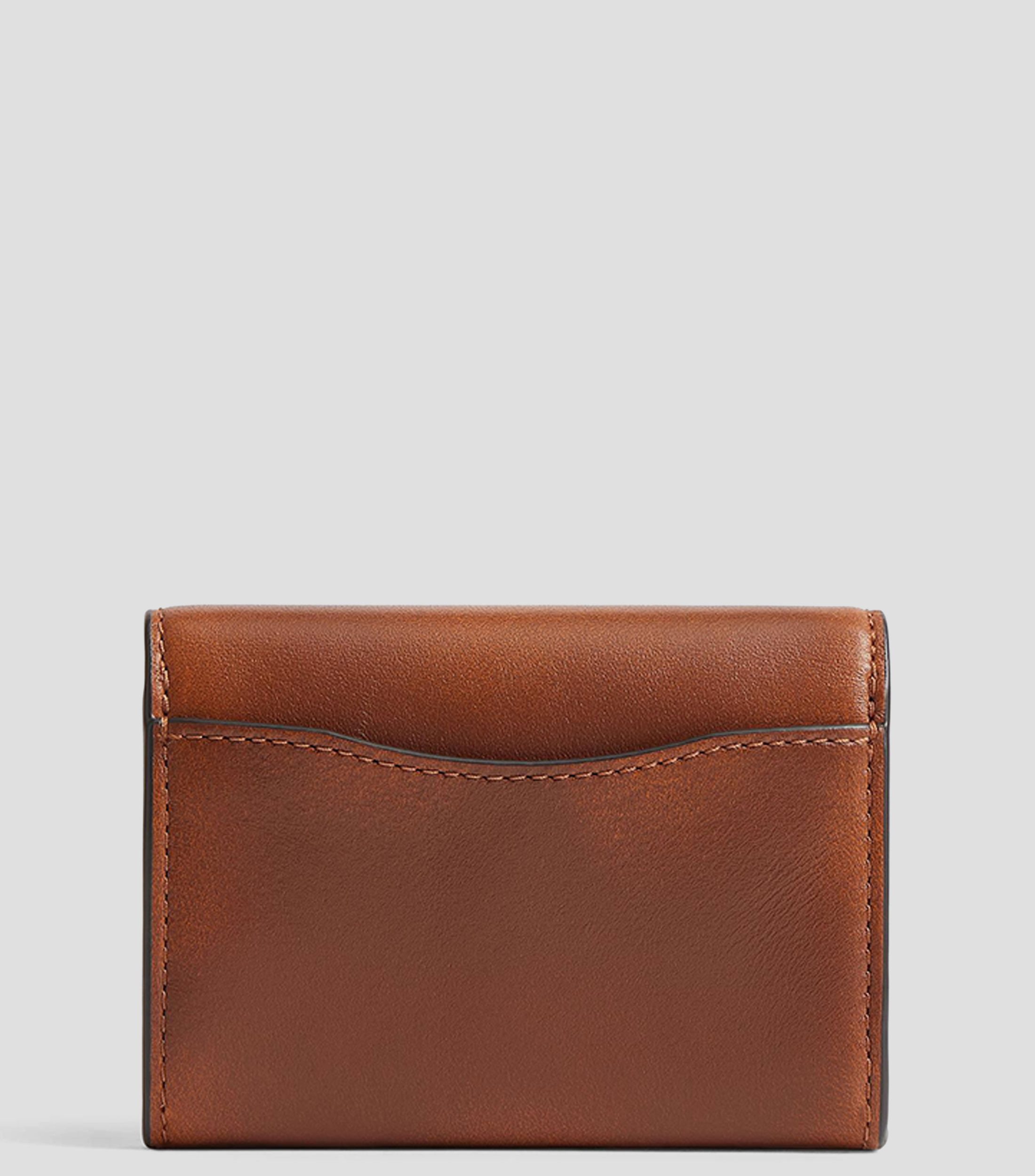Cartera en piel liso Mujer