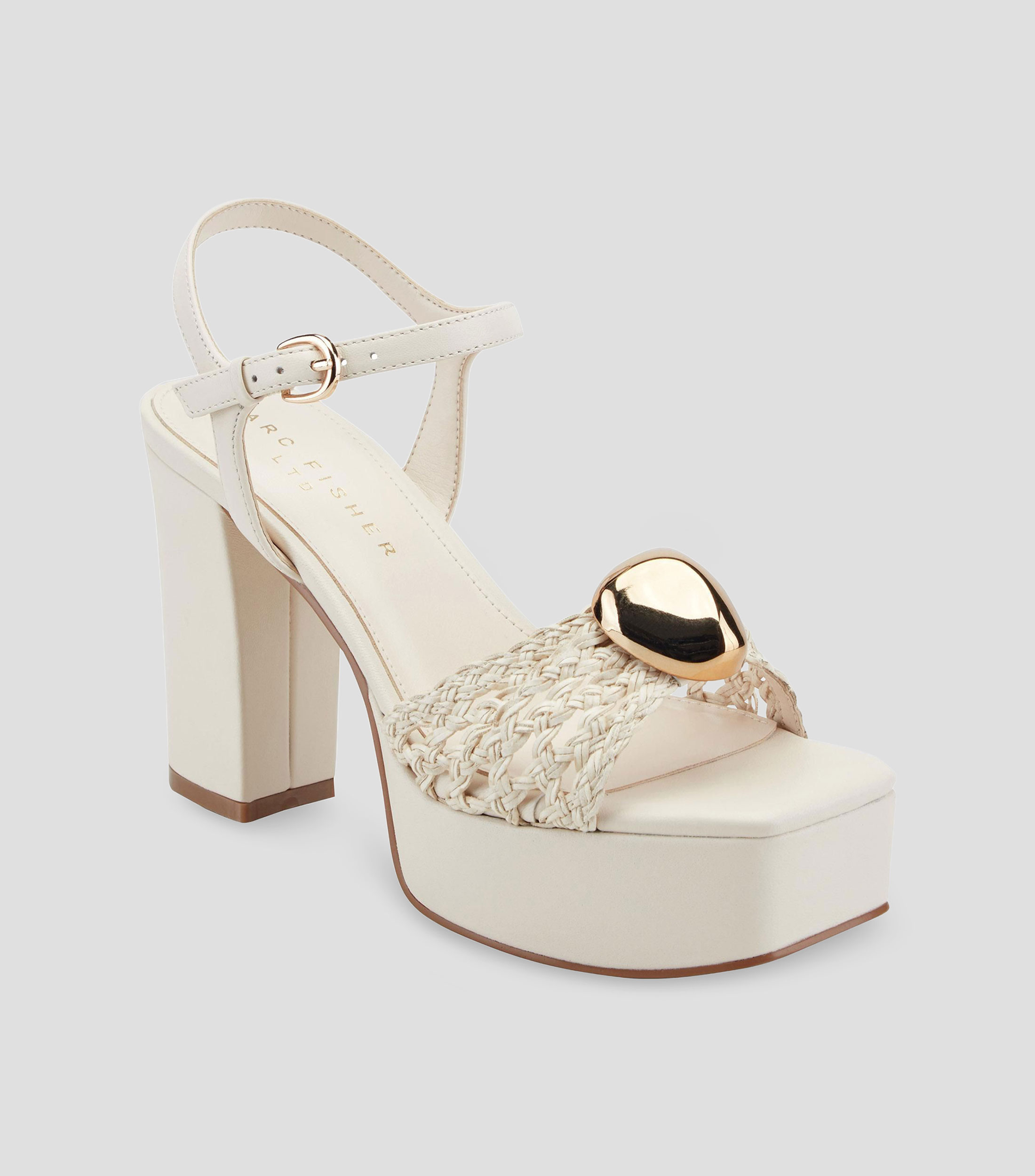 Sandalias con tacón alto cuadrado y plataforma Cabell Mujer