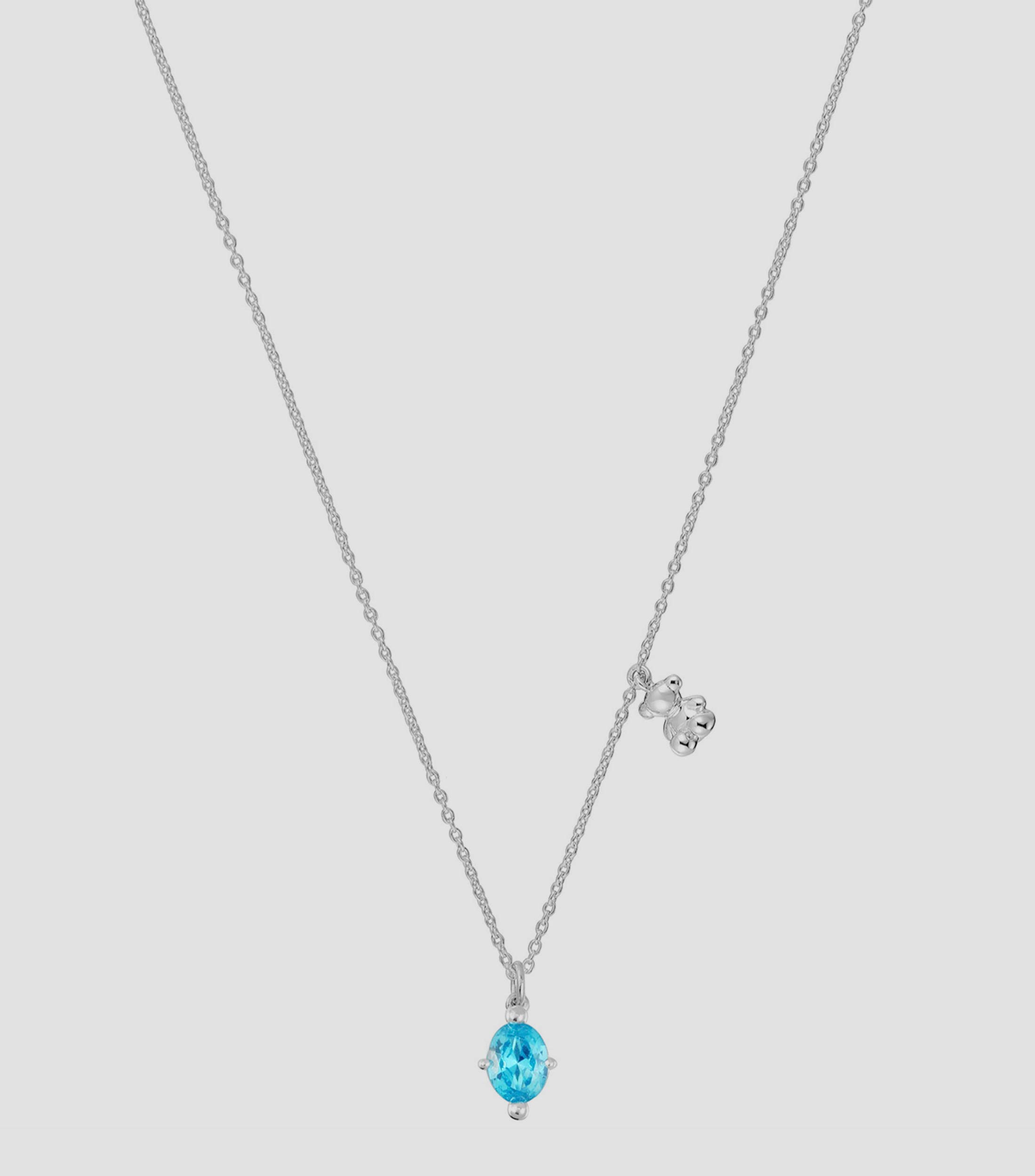 Collar en Plata Bold Bear Mujer