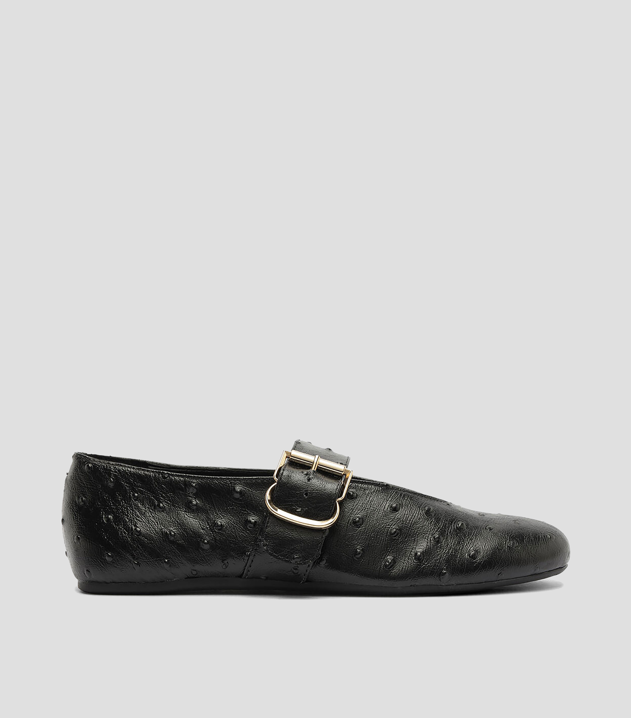 Flats en piel Mujer