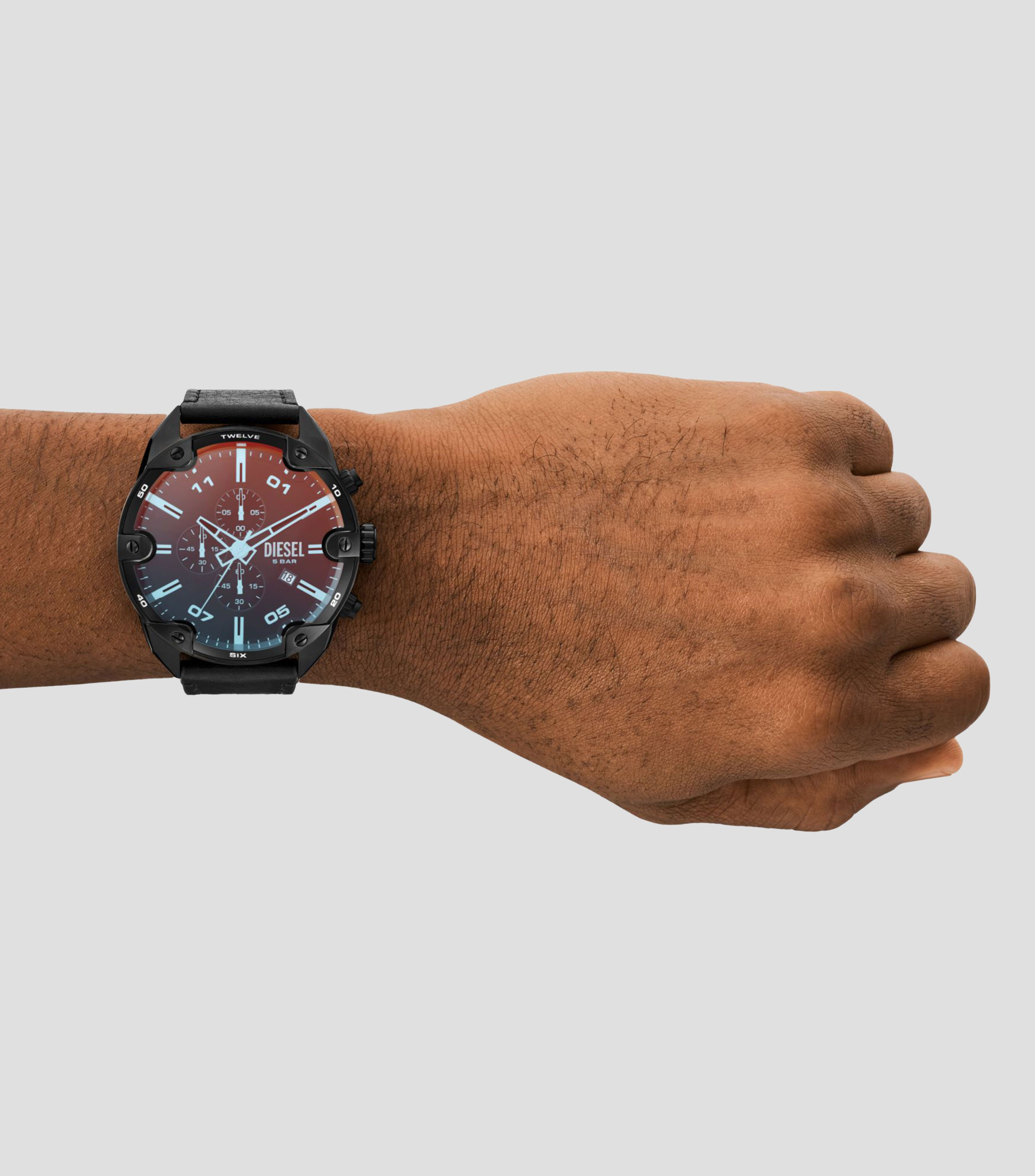 Reloj para Hombre Spiked Casual, Negro