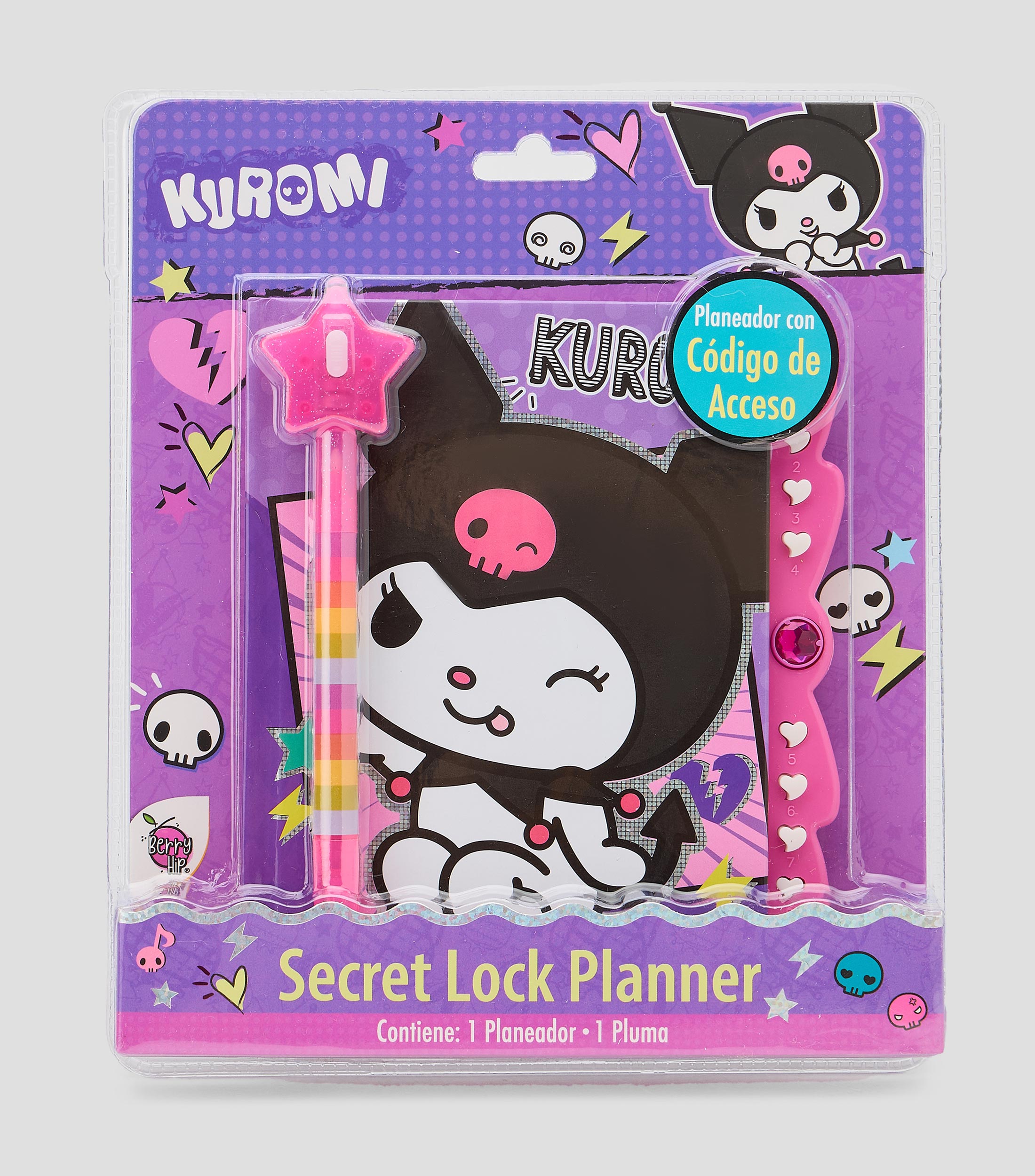 Diario con pluma invisible y linterna Kuromi