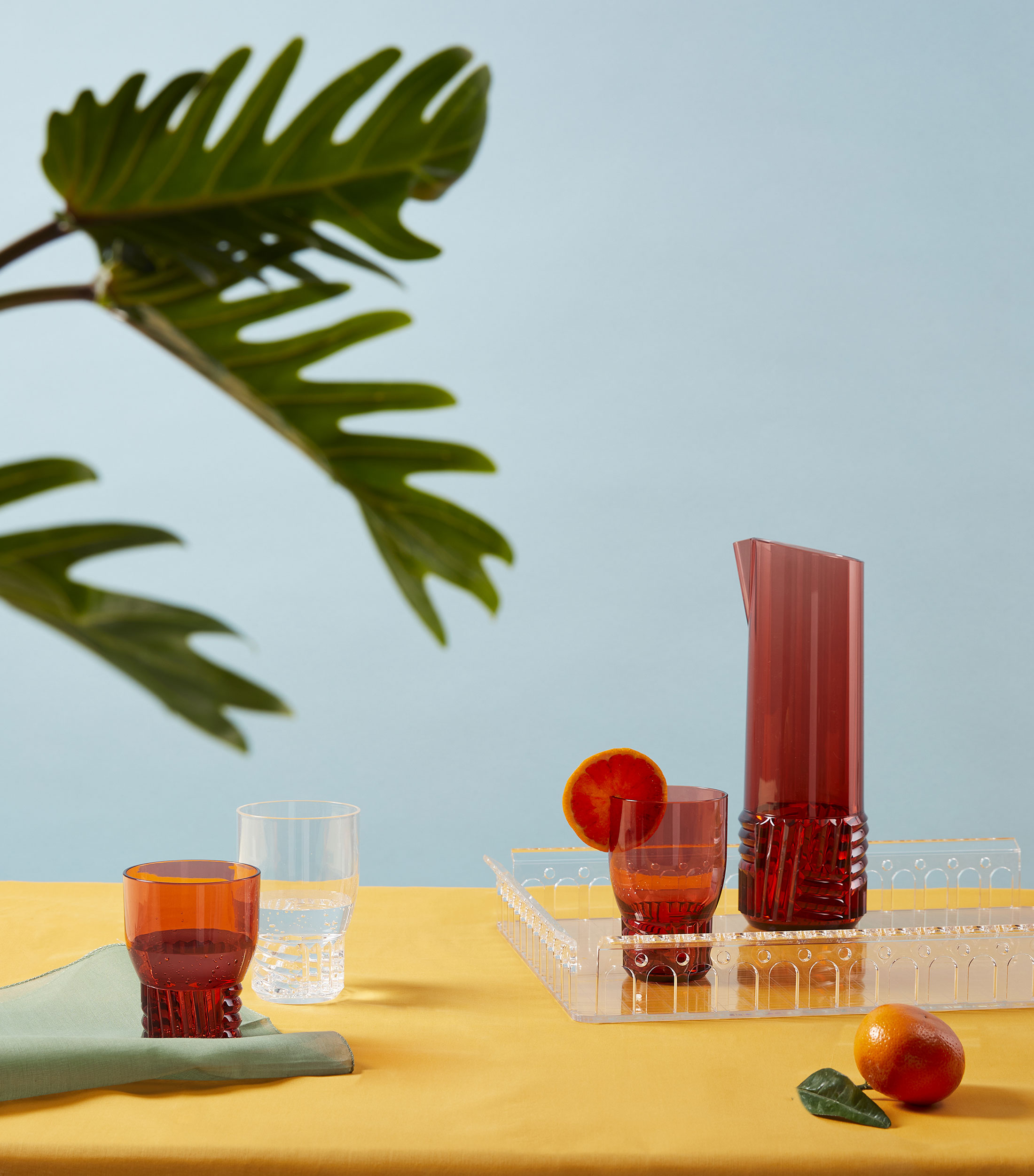 Vaso Trama agua transparente