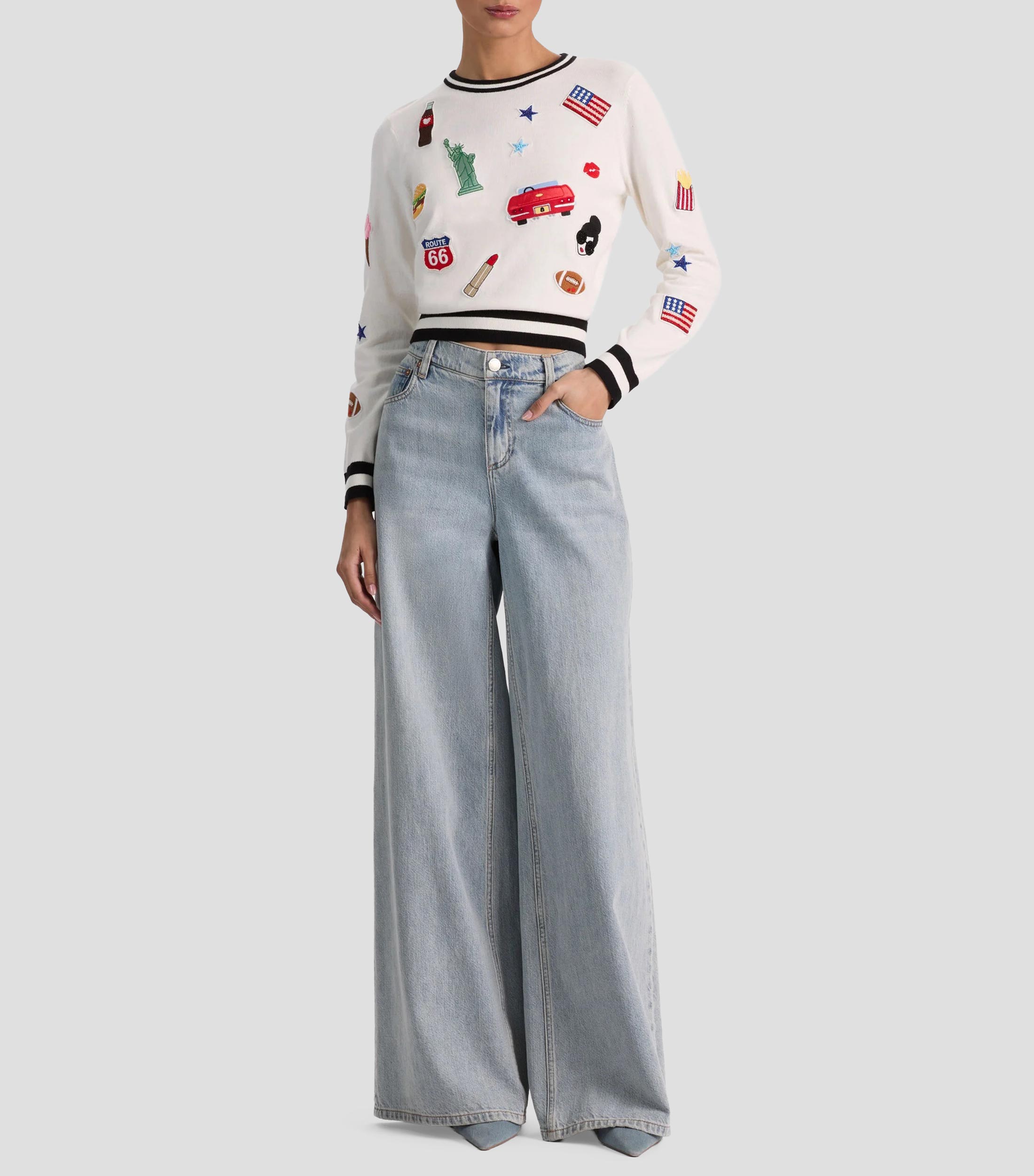 Suéter cuello redondo Mujer