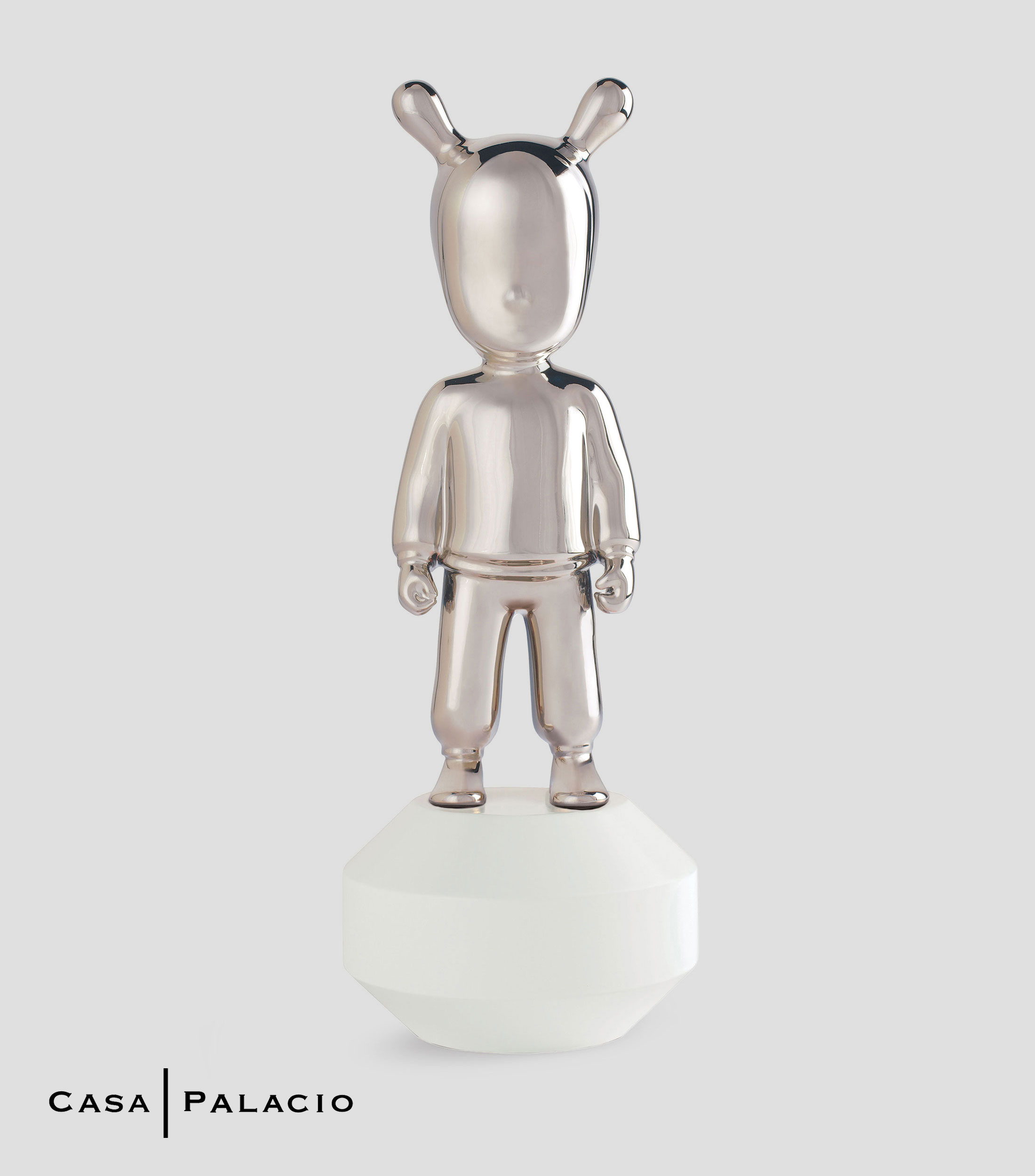 Figura decorativa The Silver Guest Little en porcelana