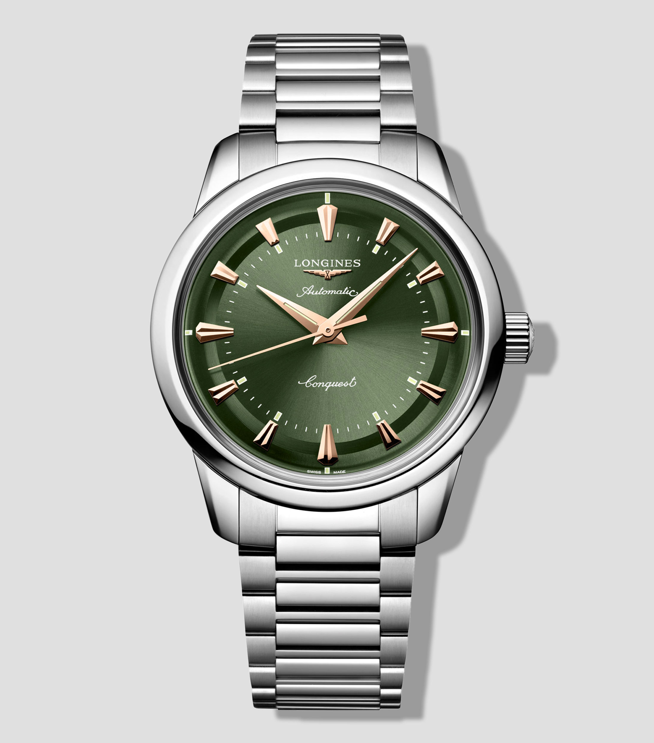 Reloj para hombre Conquest Heritage de vestir, plateado