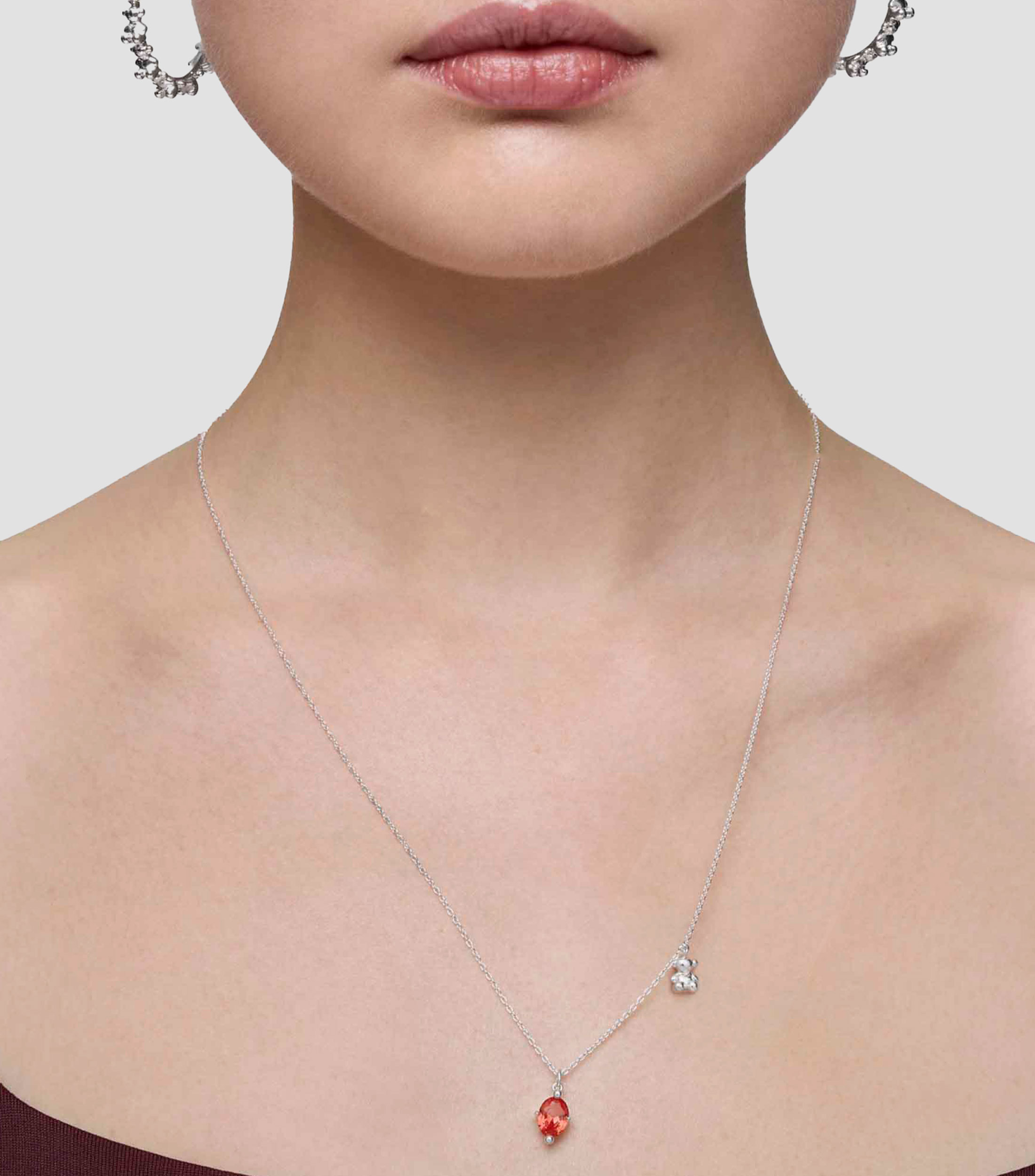 Collar en Plata Bold Bear Mujer