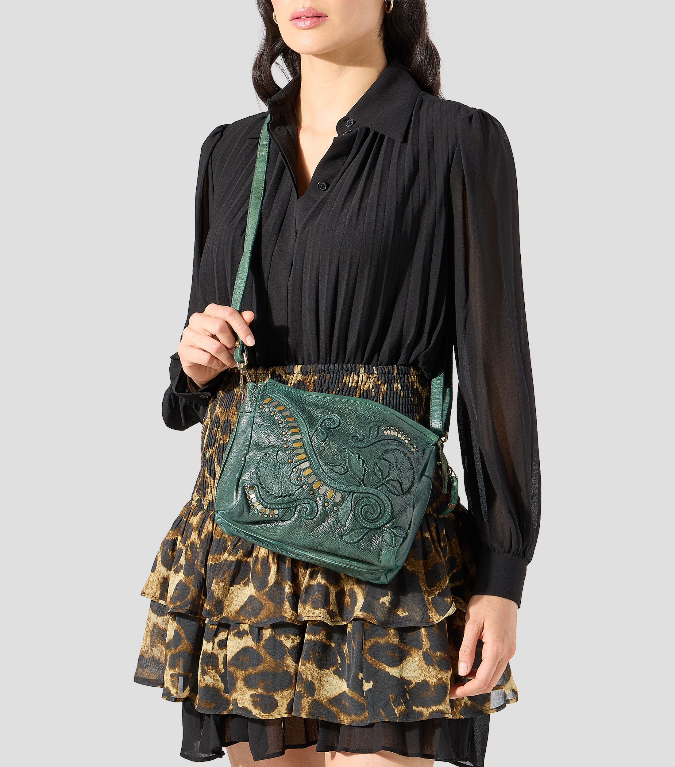 Bolsa Crossbody en piel Mujer