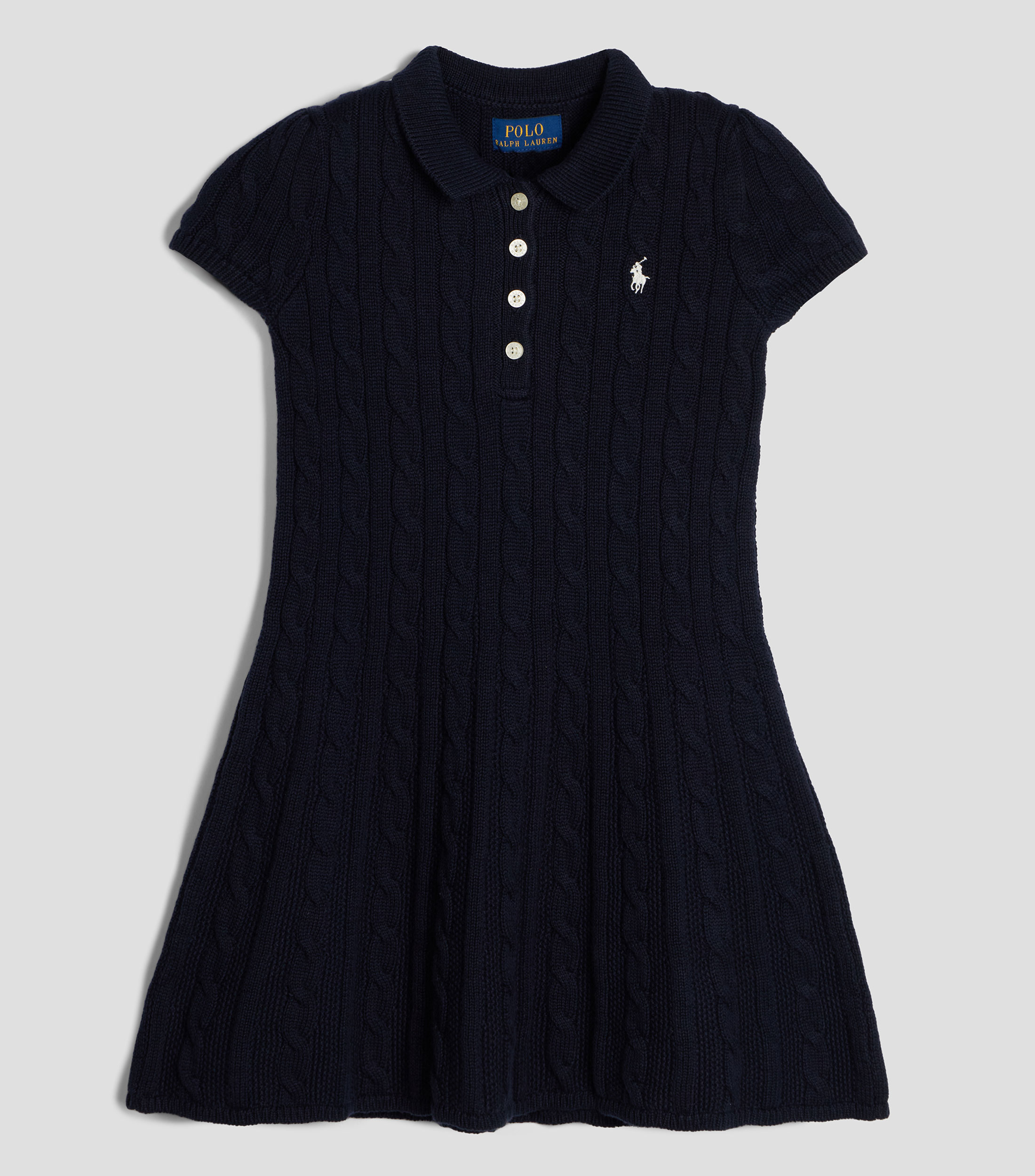 Vestido trenzado sólido Niña