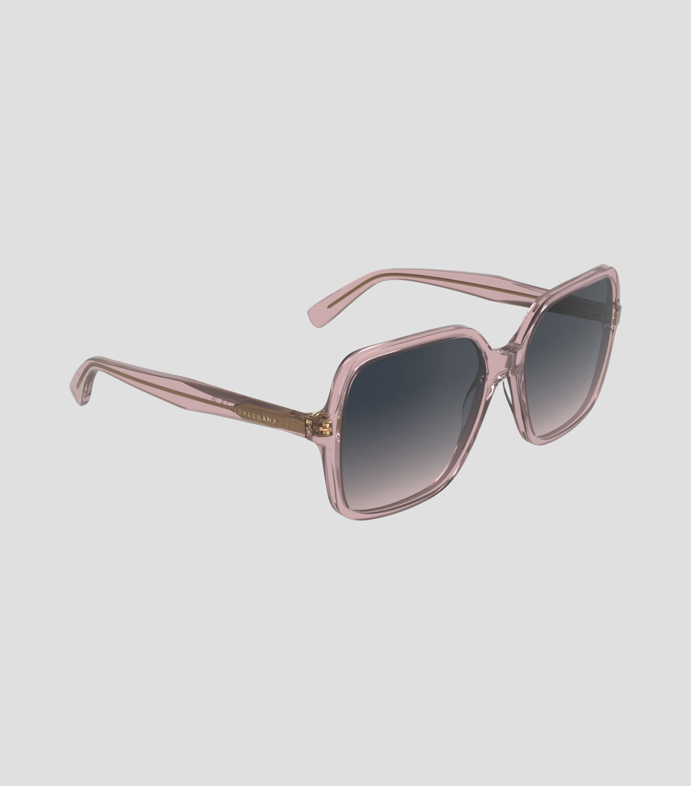 Lentes de sol cuadrados rosa Mujer