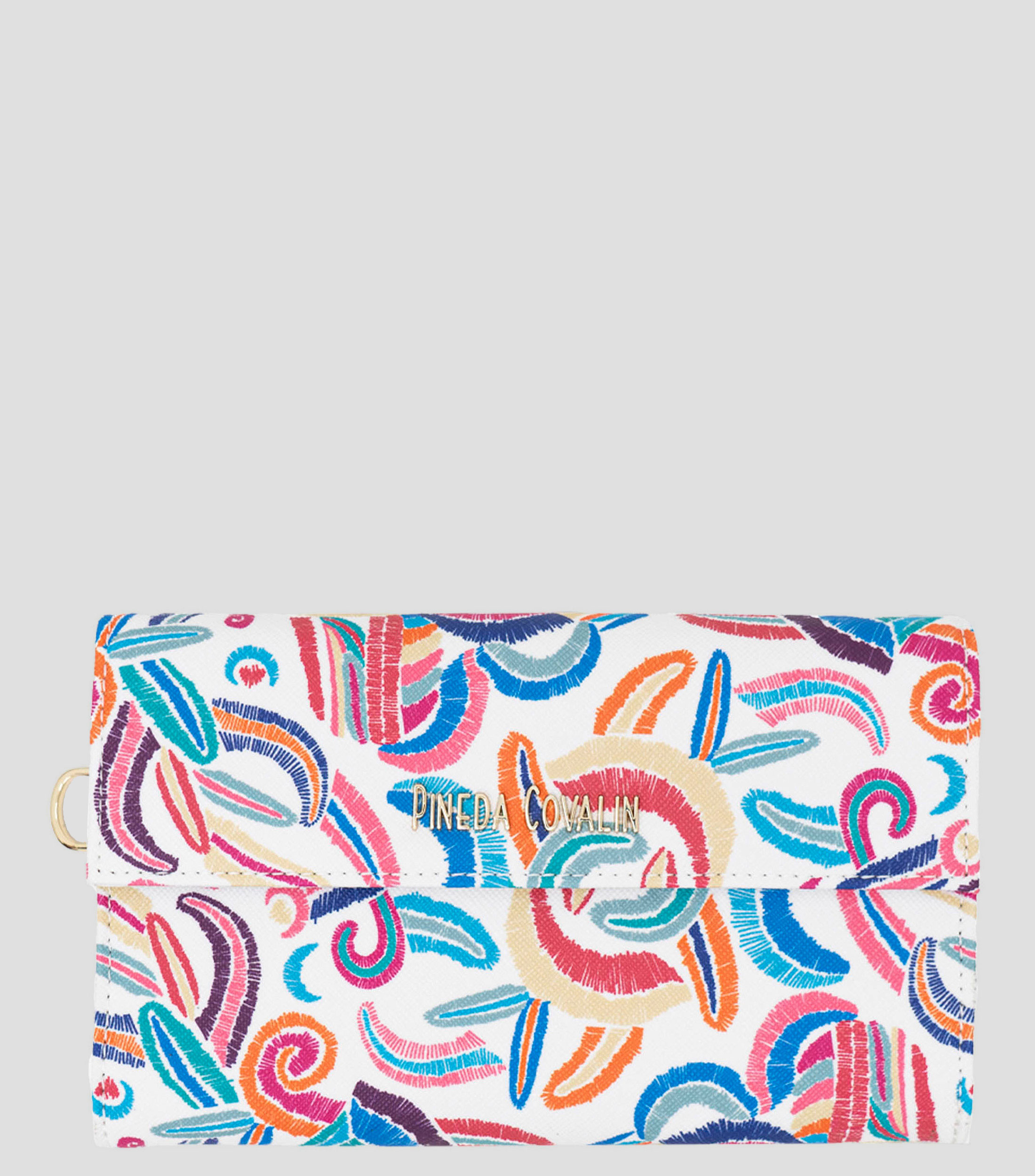 Bolso wristlet blanco Quetzalcóatl Mujer