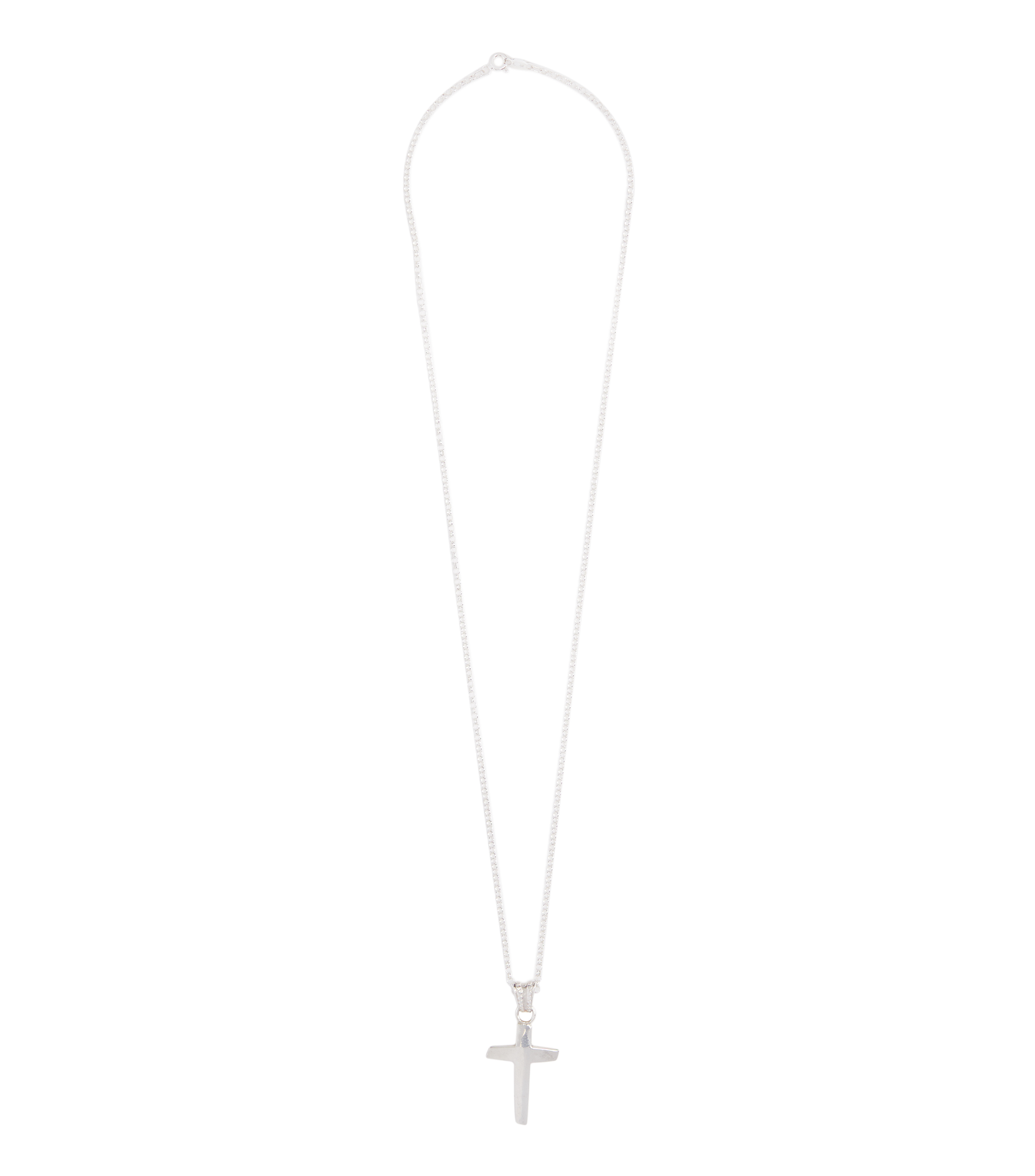 Dije Plain Cross en plata .925 Hombre