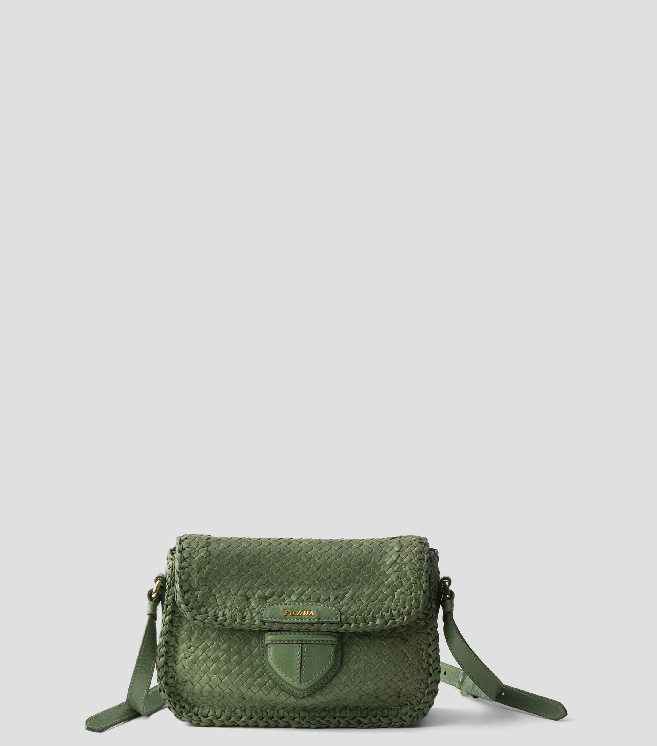 Minibolsa Crossbody de piel entrelazada Mujer