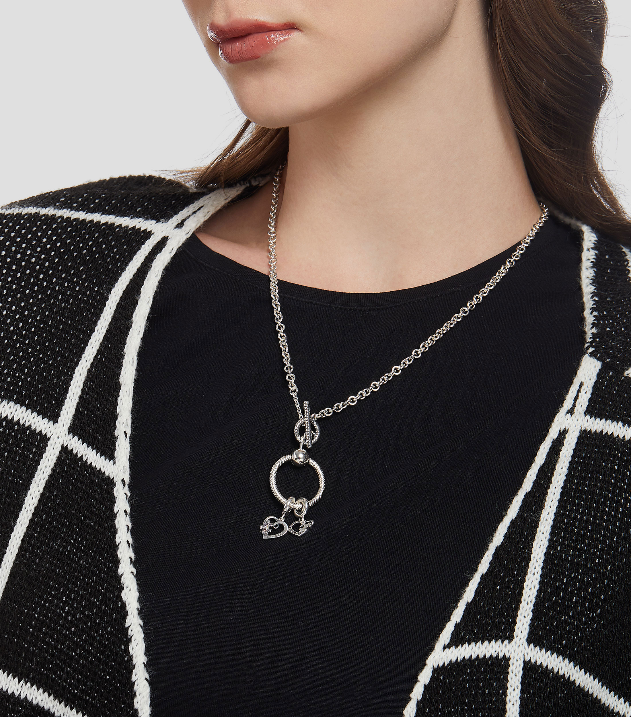 Set 2 Charms en plata Puzzle Corazones de la Amistad Mujer