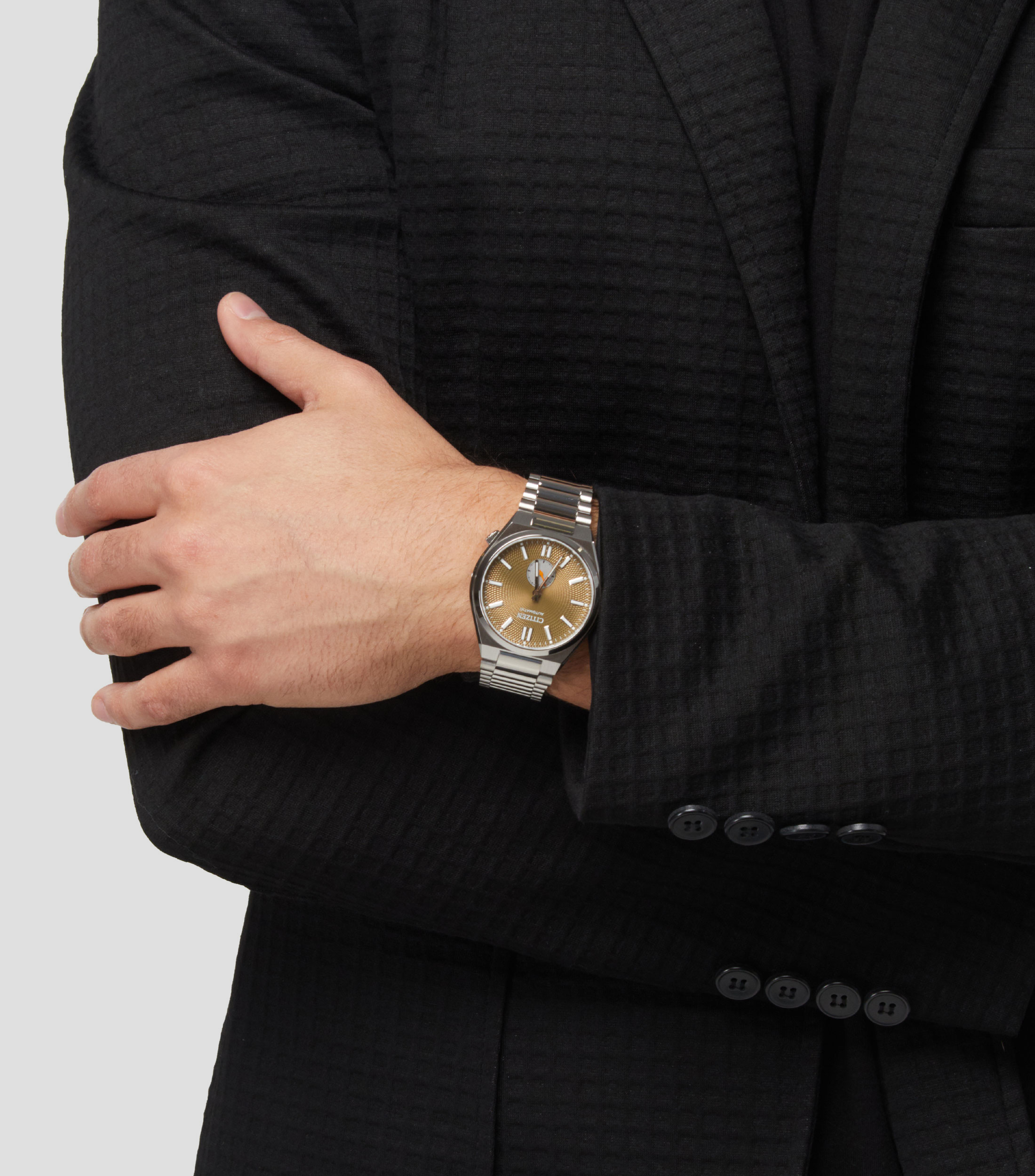 Reloj para hombre Tsuyosa Small Second Auto De Vestir, Plateado