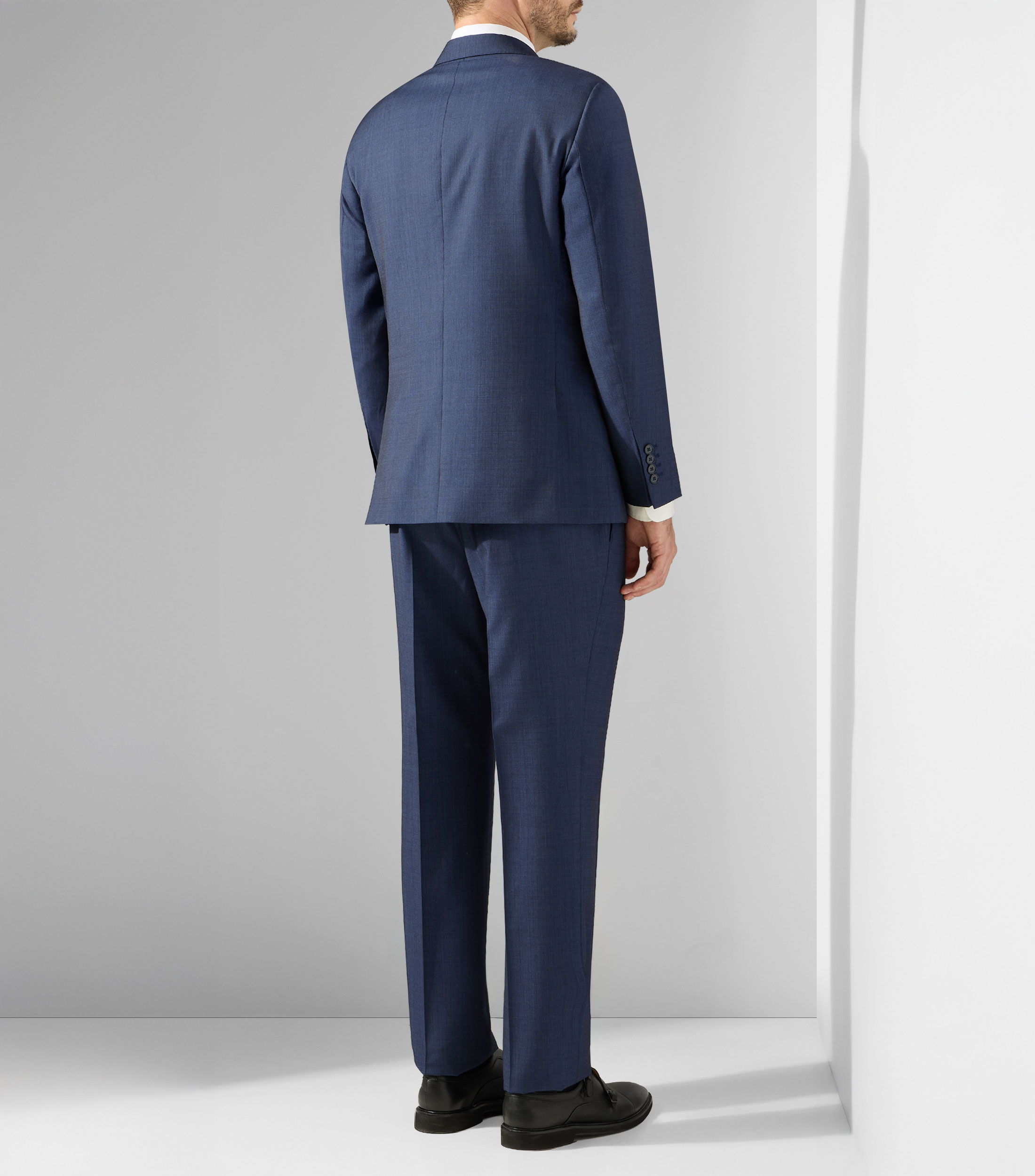 Traje de lana corte regular liso Hombre