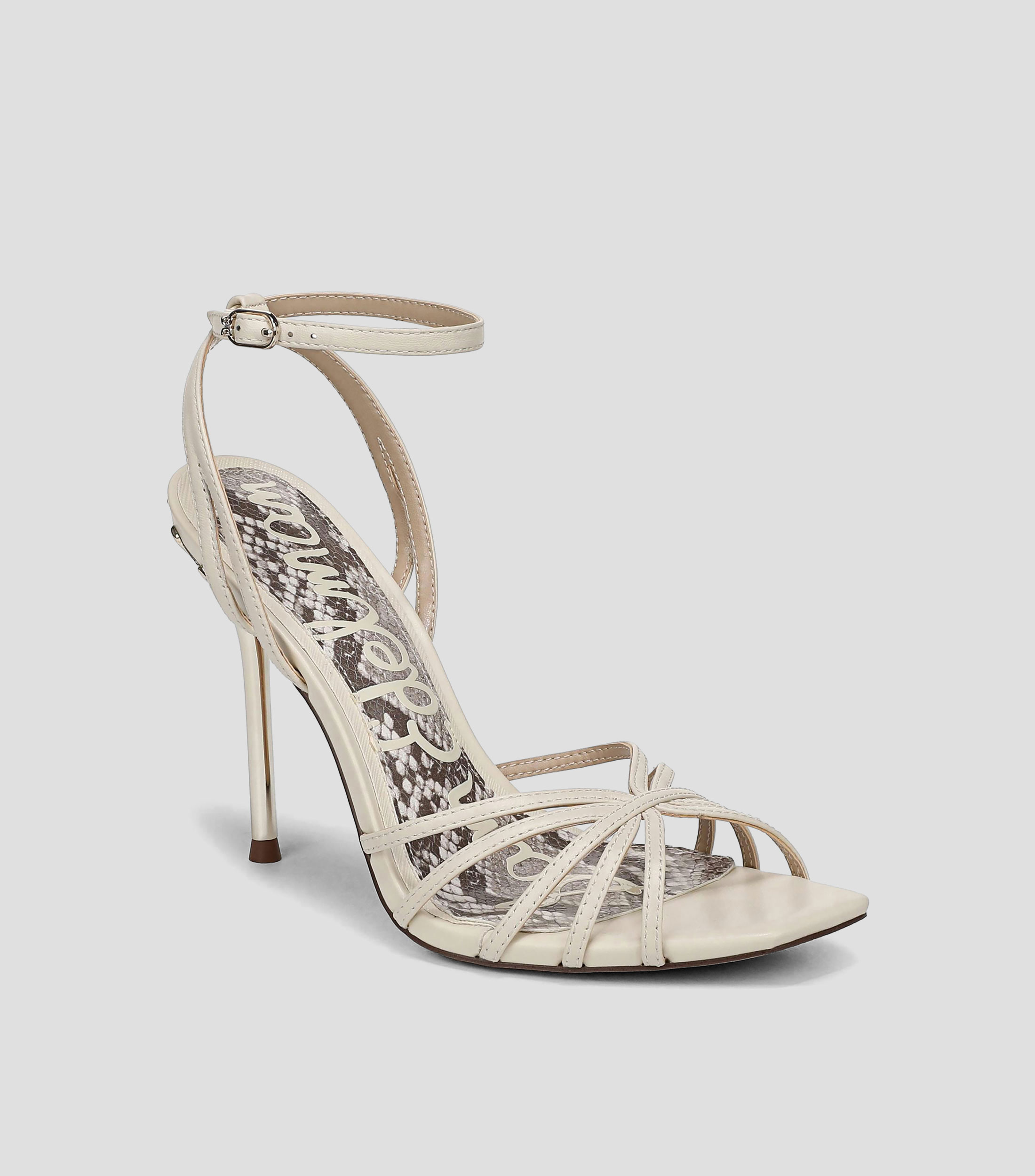 Sandalias con tacón alto de aguja Mujer