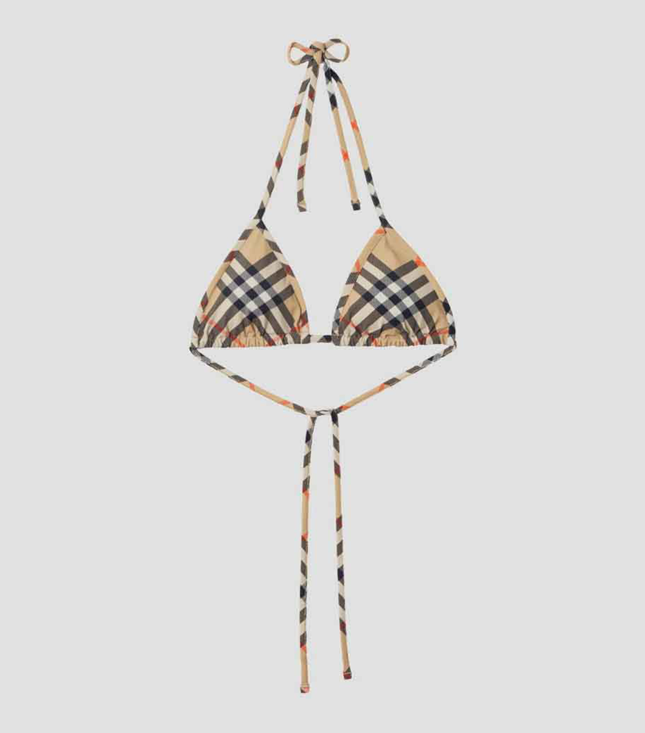 Bikini top cuadros Mujer