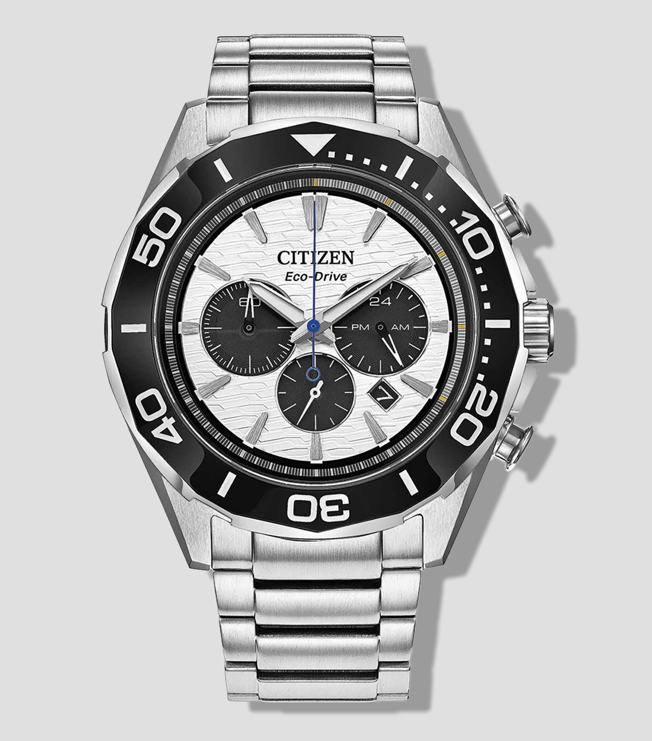 Reloj para Hombre Endeavor Chrono Deportivo Blanco, Plateado