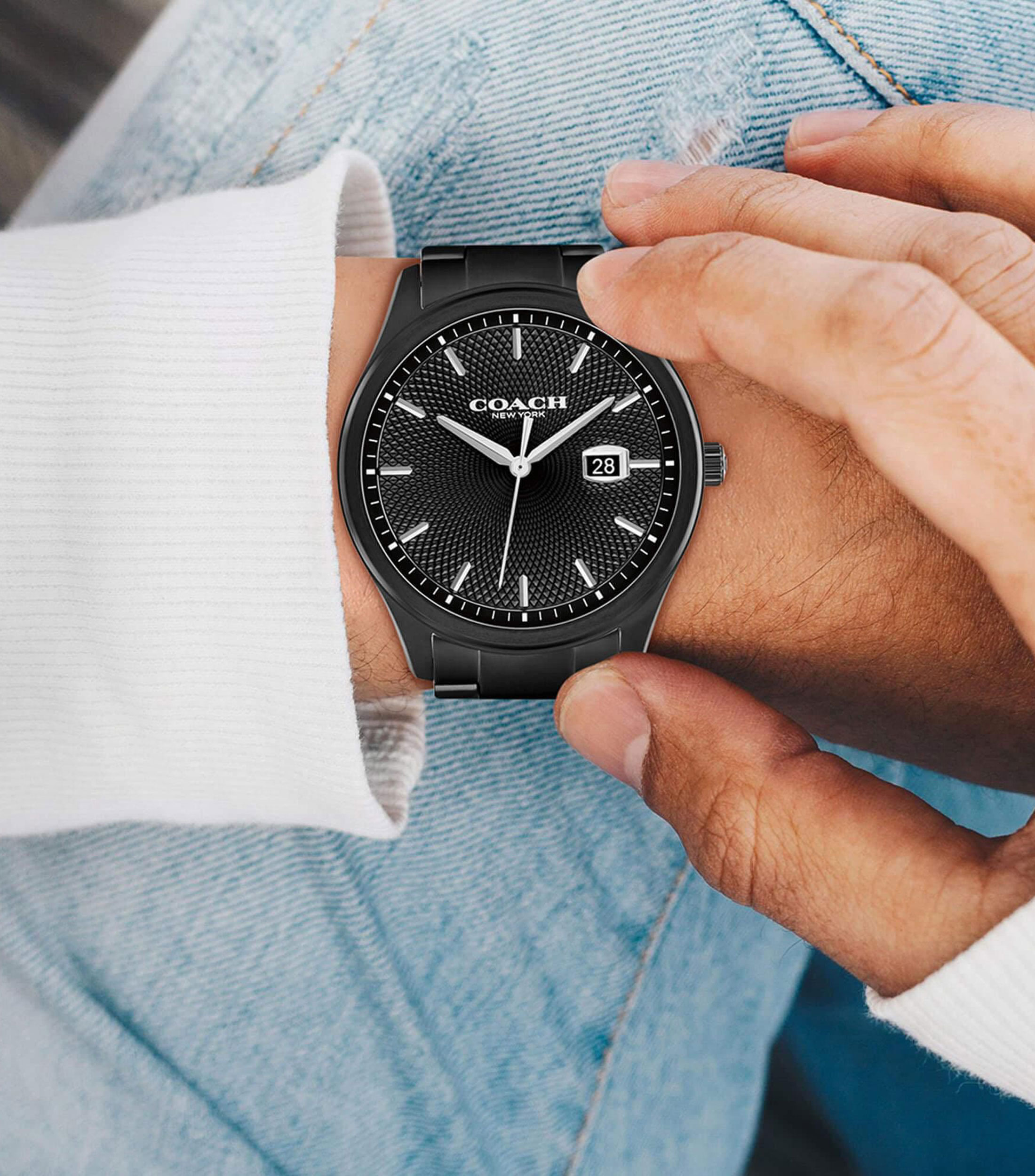 Reloj para Hombre Oliver Casual, Negro