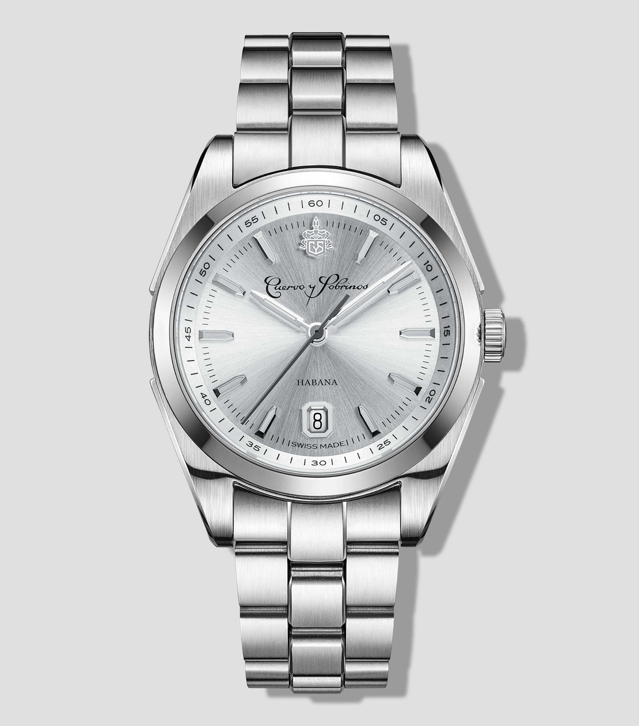 Reloj para Hombre Robusto casual, plateado