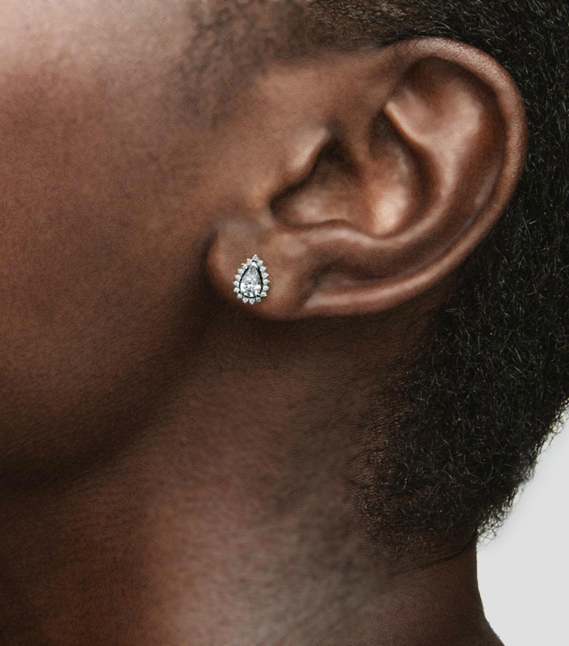 Aretes en plata pera brillante con zirconia cúbica Pandora Timeless Mujer