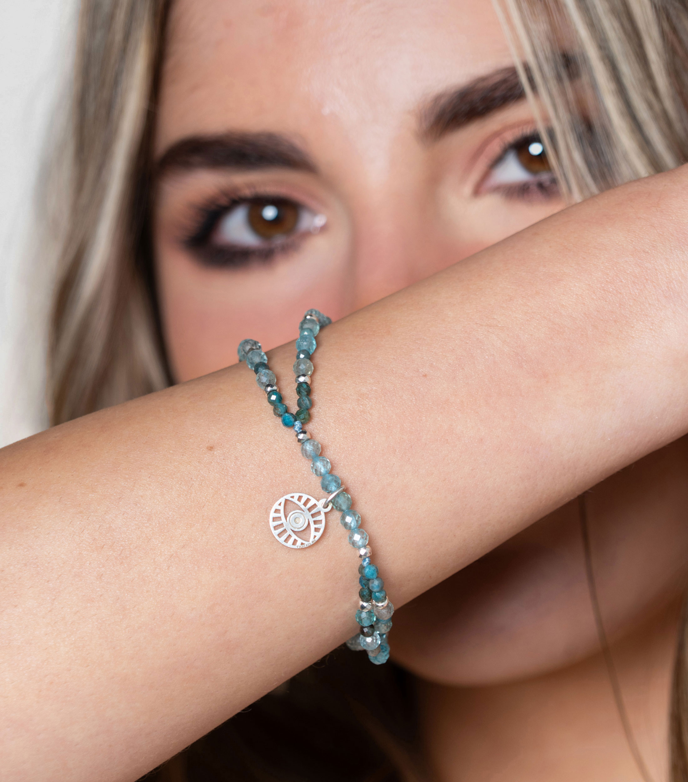Pulsera en plata Zen Ojo Mujer
