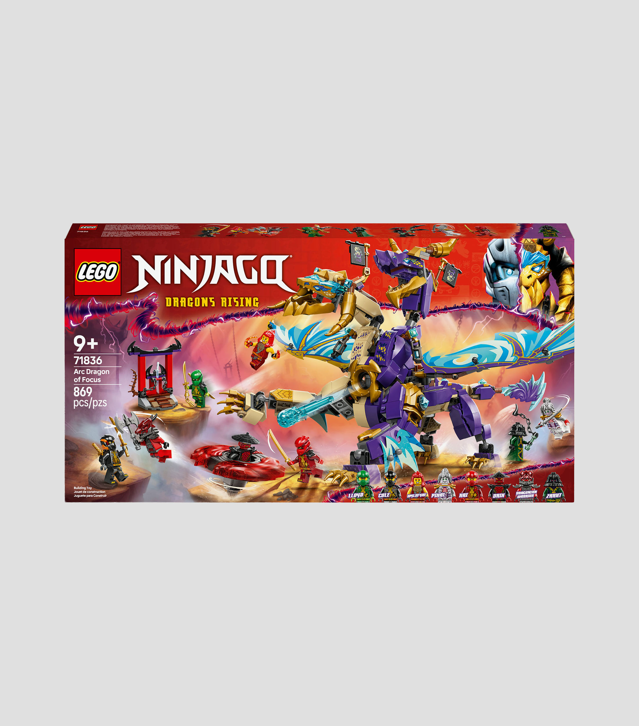 Lego NINJAGO Dragón del Enfoque Arc Juguete 71836