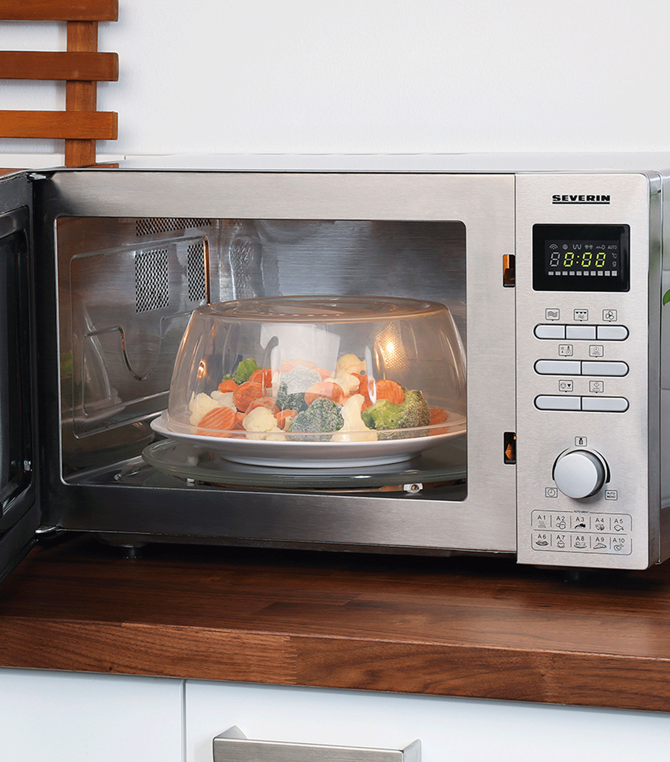 Tapa Transparente para Alimentos en Microondas