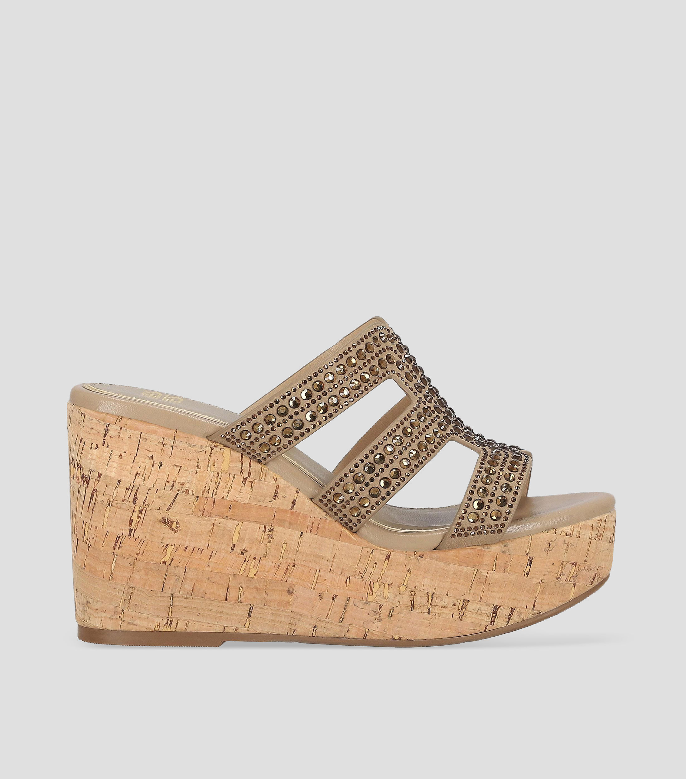 Sandalias con plataforma de cuña Mujer