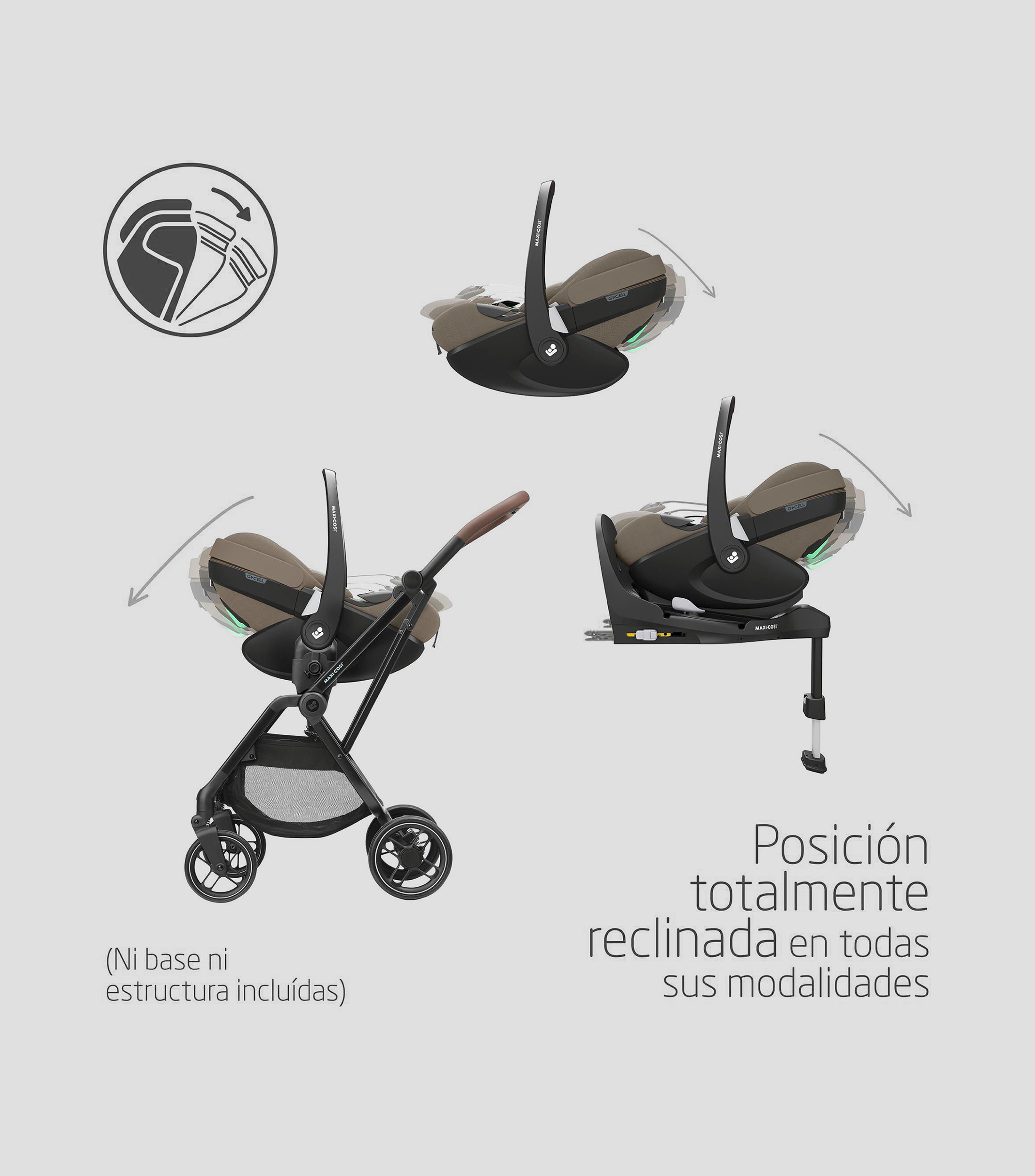 Portabebé Pebble 360 Pro 2 café
