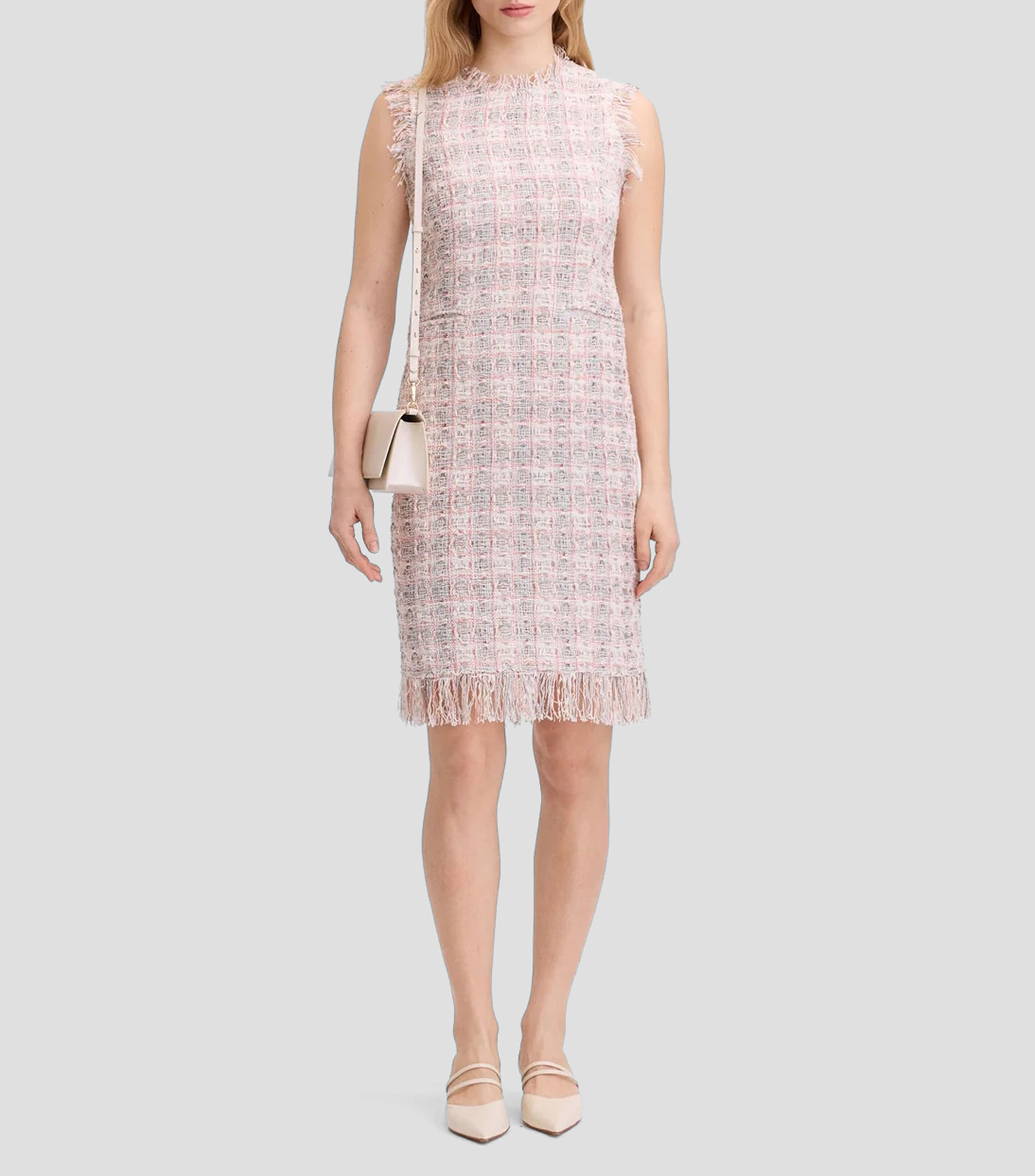 Vestido corto a cuadros Mujer