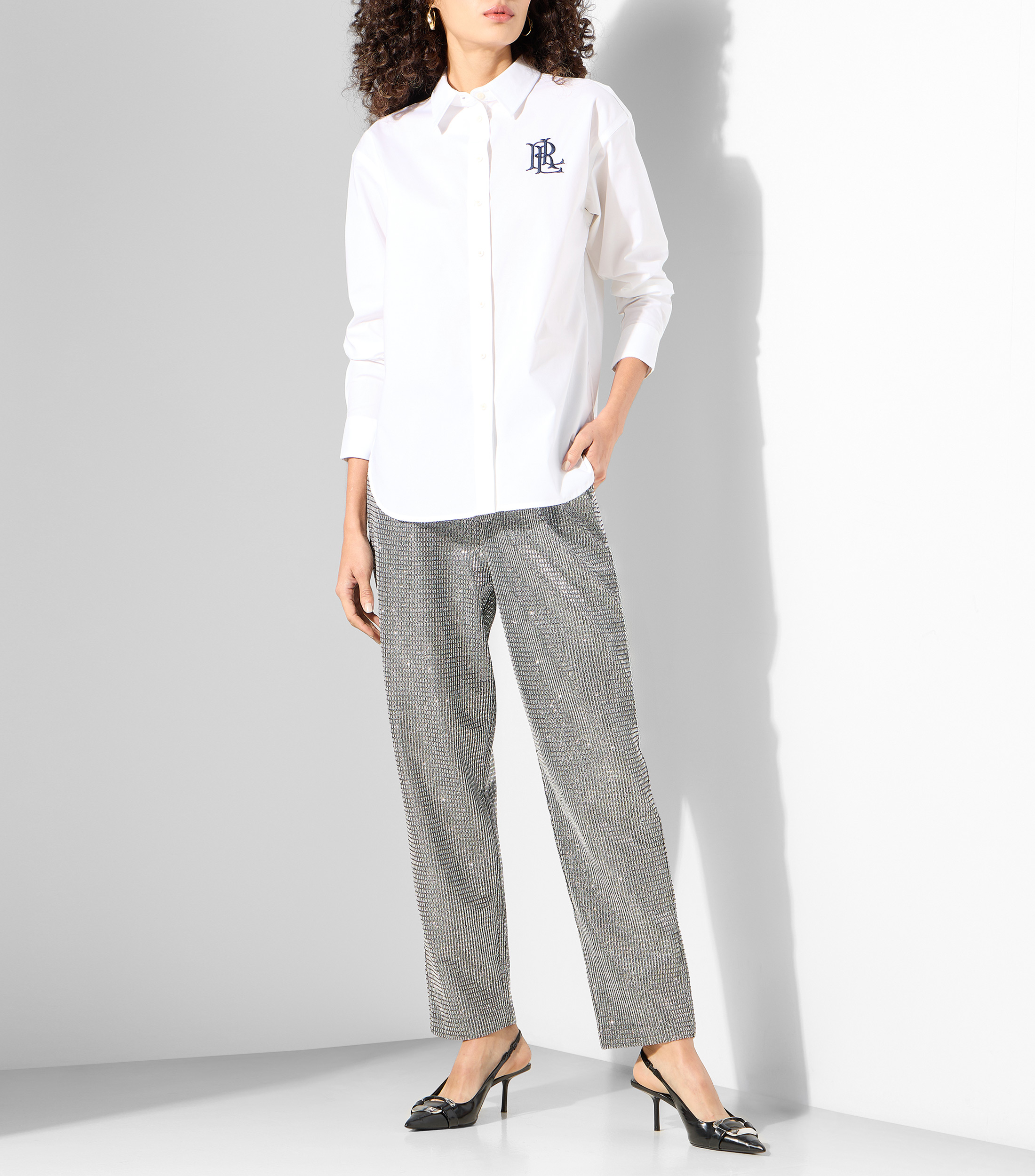 Camisa Lisa manga larga Mujer