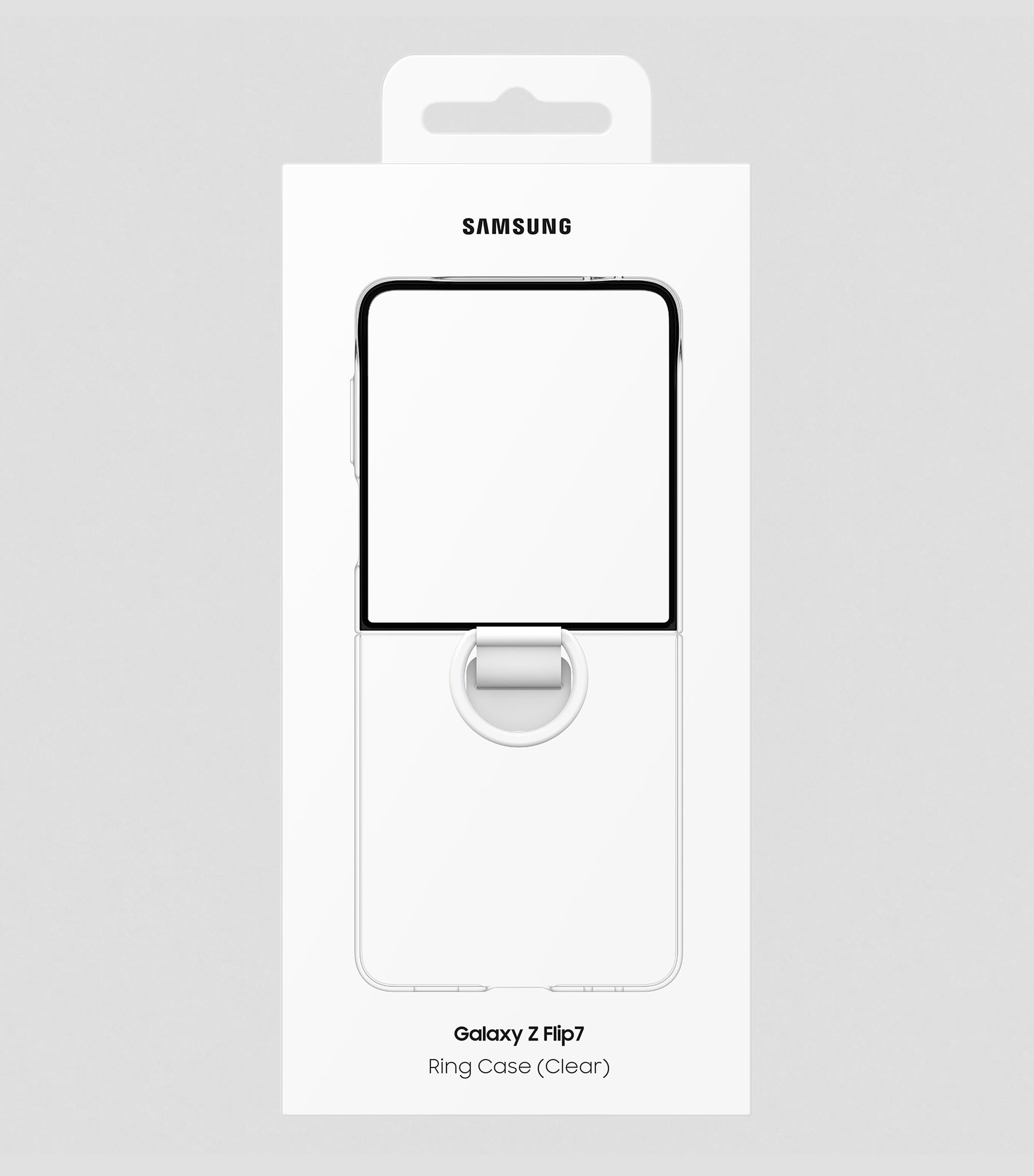 Funda con anillo Galaxy Z Flip7 Transparente