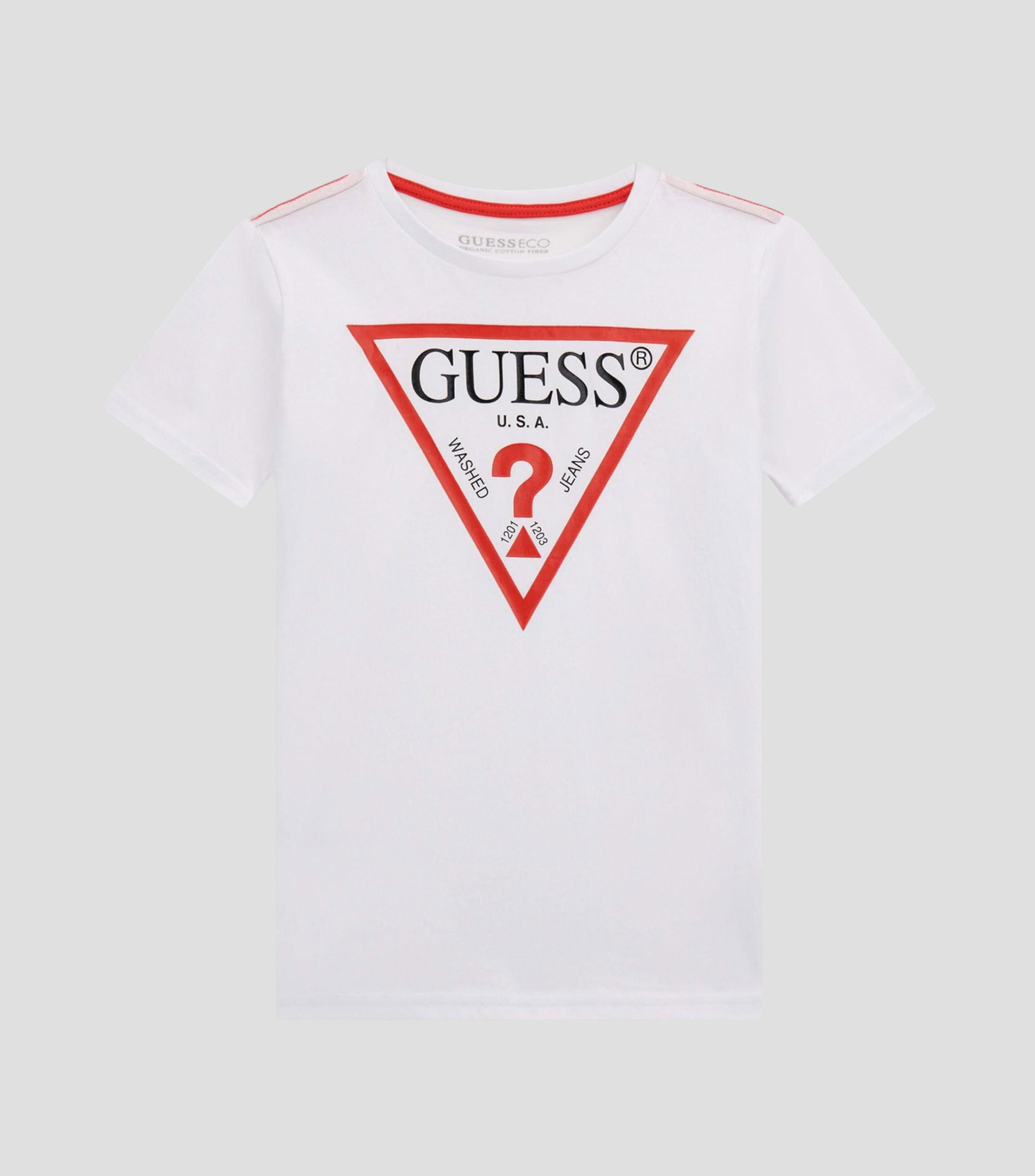 Playera de cuello redondo con manga corta estampada Niño