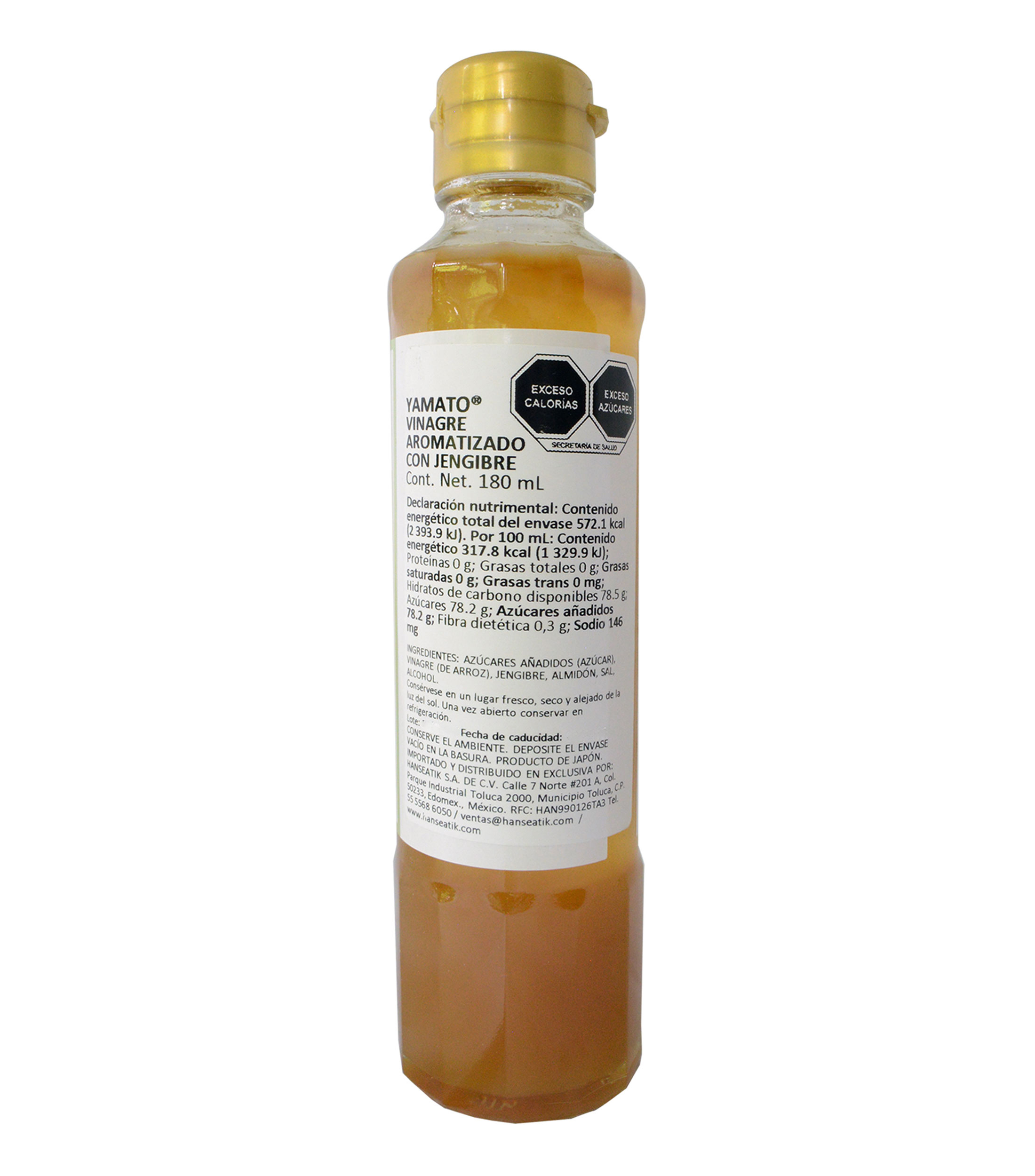 Vinagre Dulce de Jengibre, 180 ml