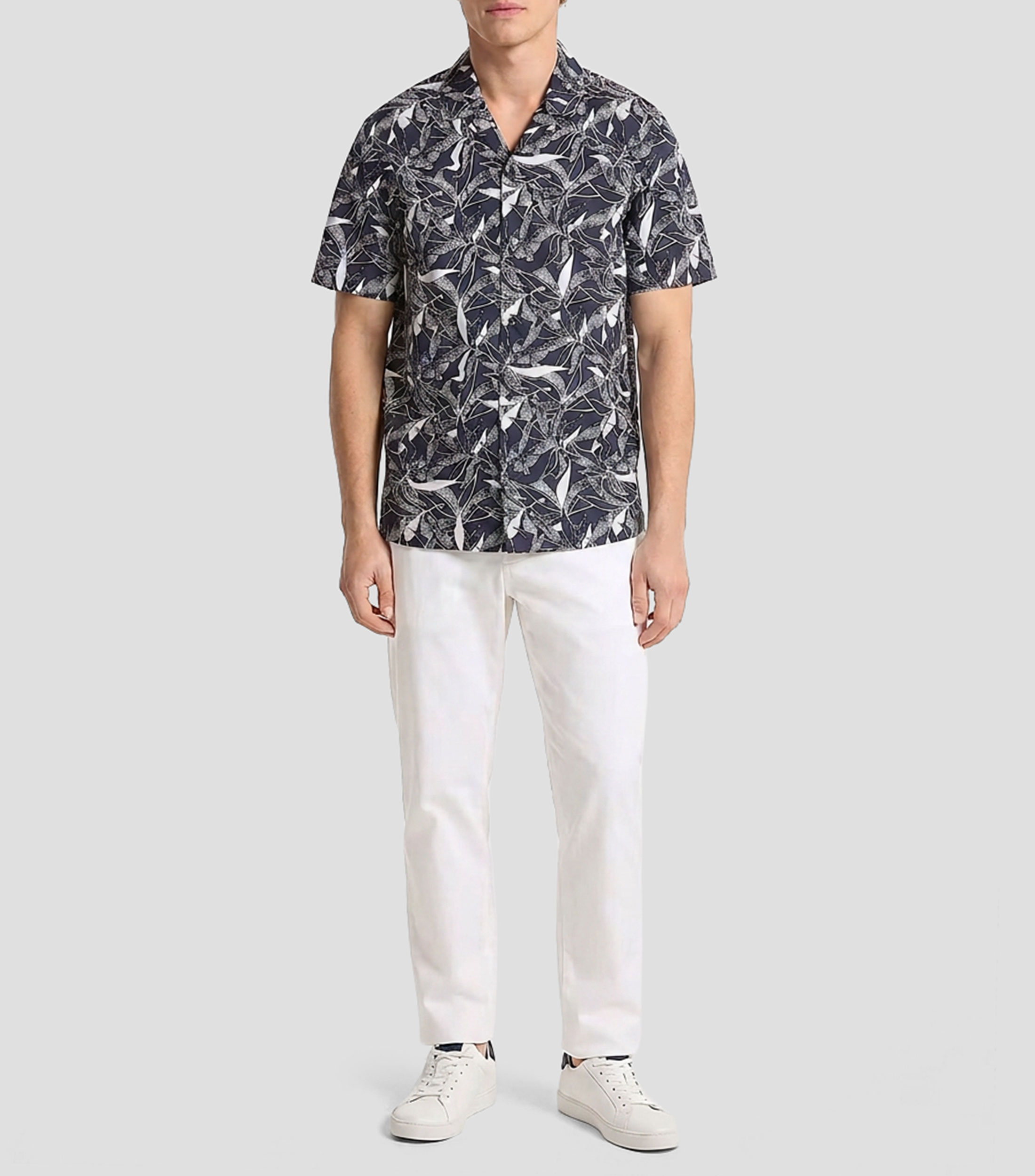 Camisa estampada manga corta Hombre