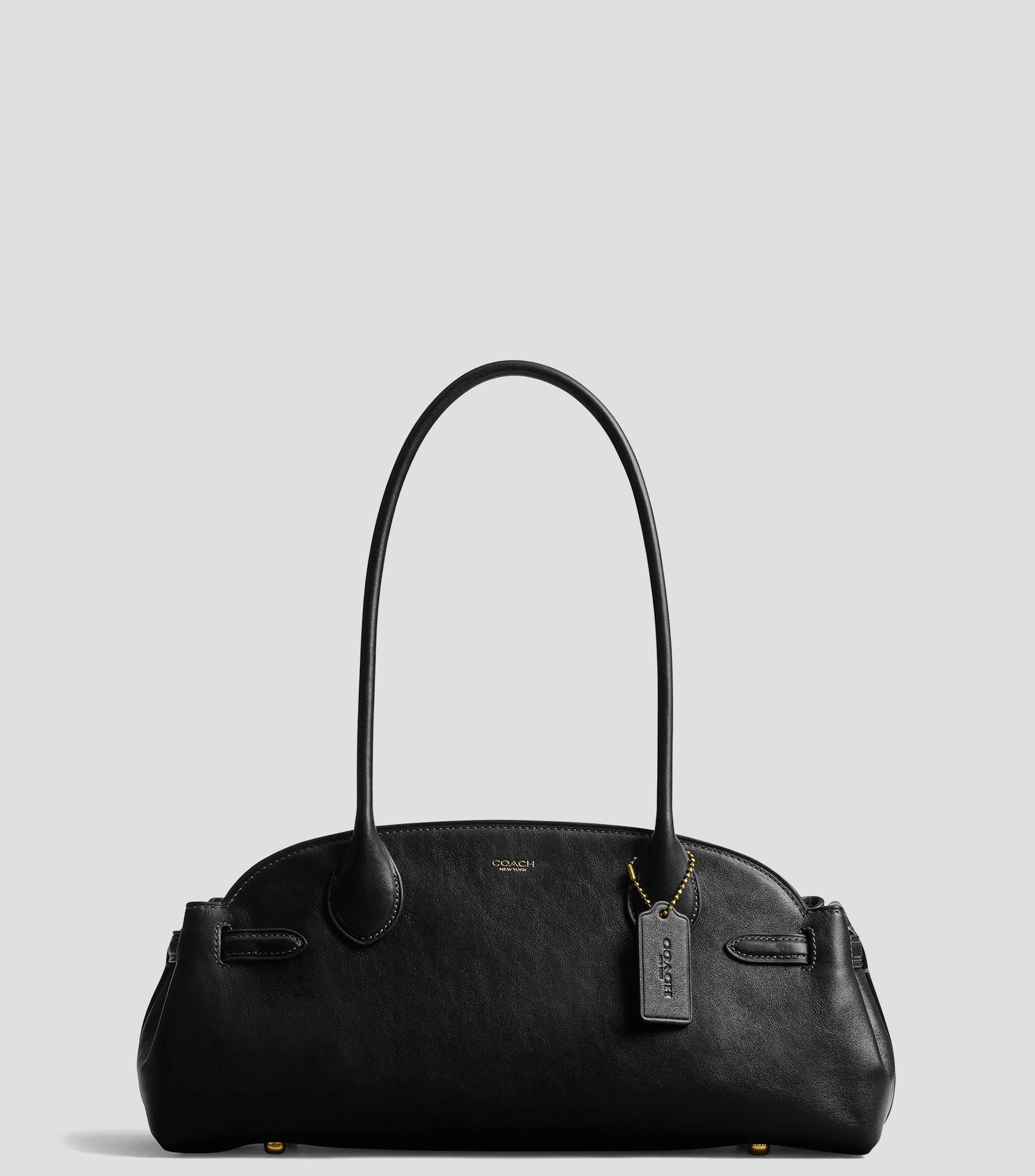 Bolsa shoulder negra en piel Empire Mujer