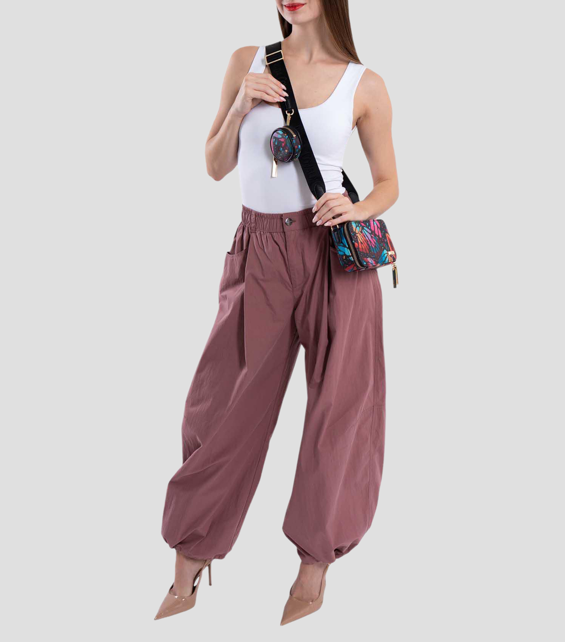 Bolsa crossbody multicolor Mariposa estampada Mujer